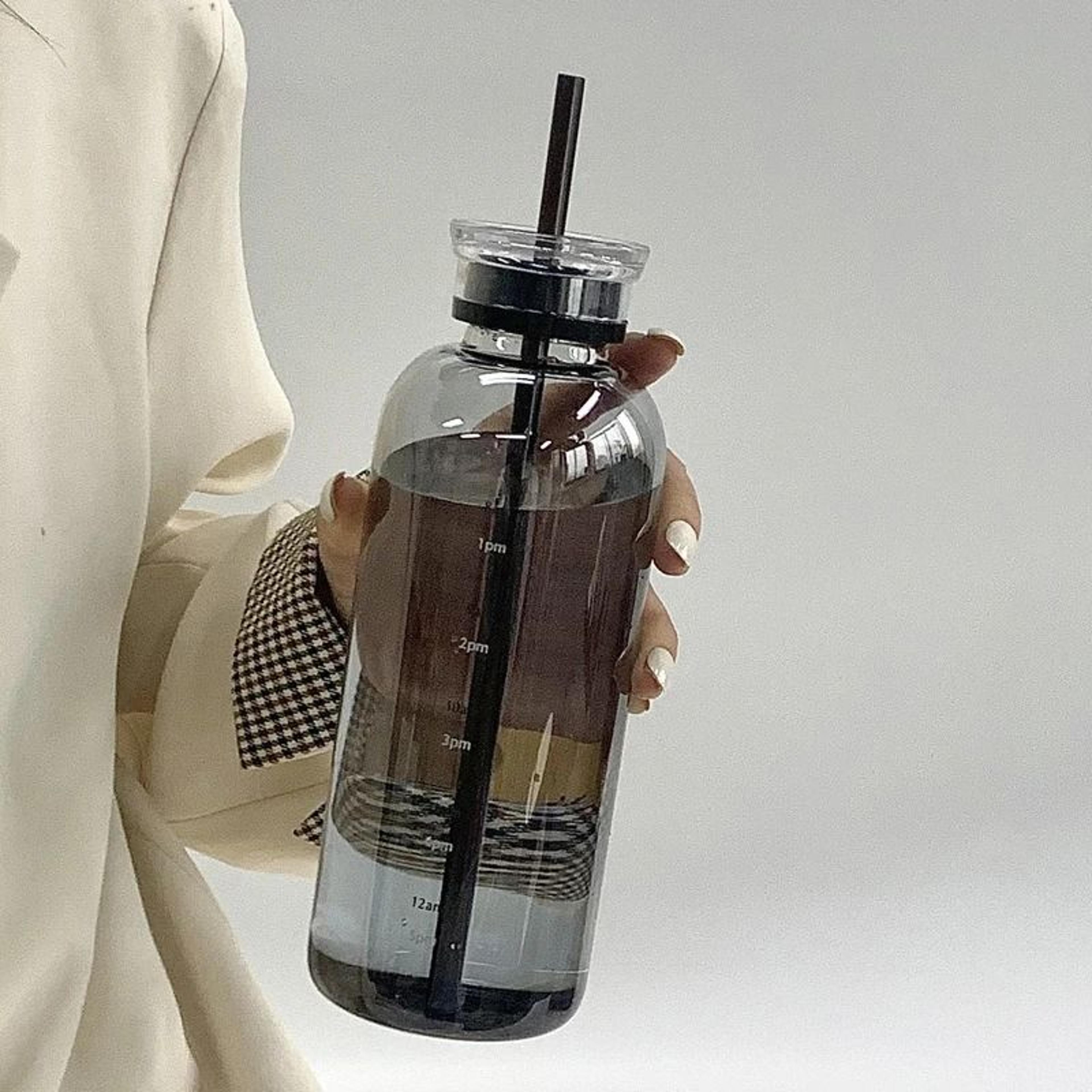 Transparent Time Marker Glass Bottle 10