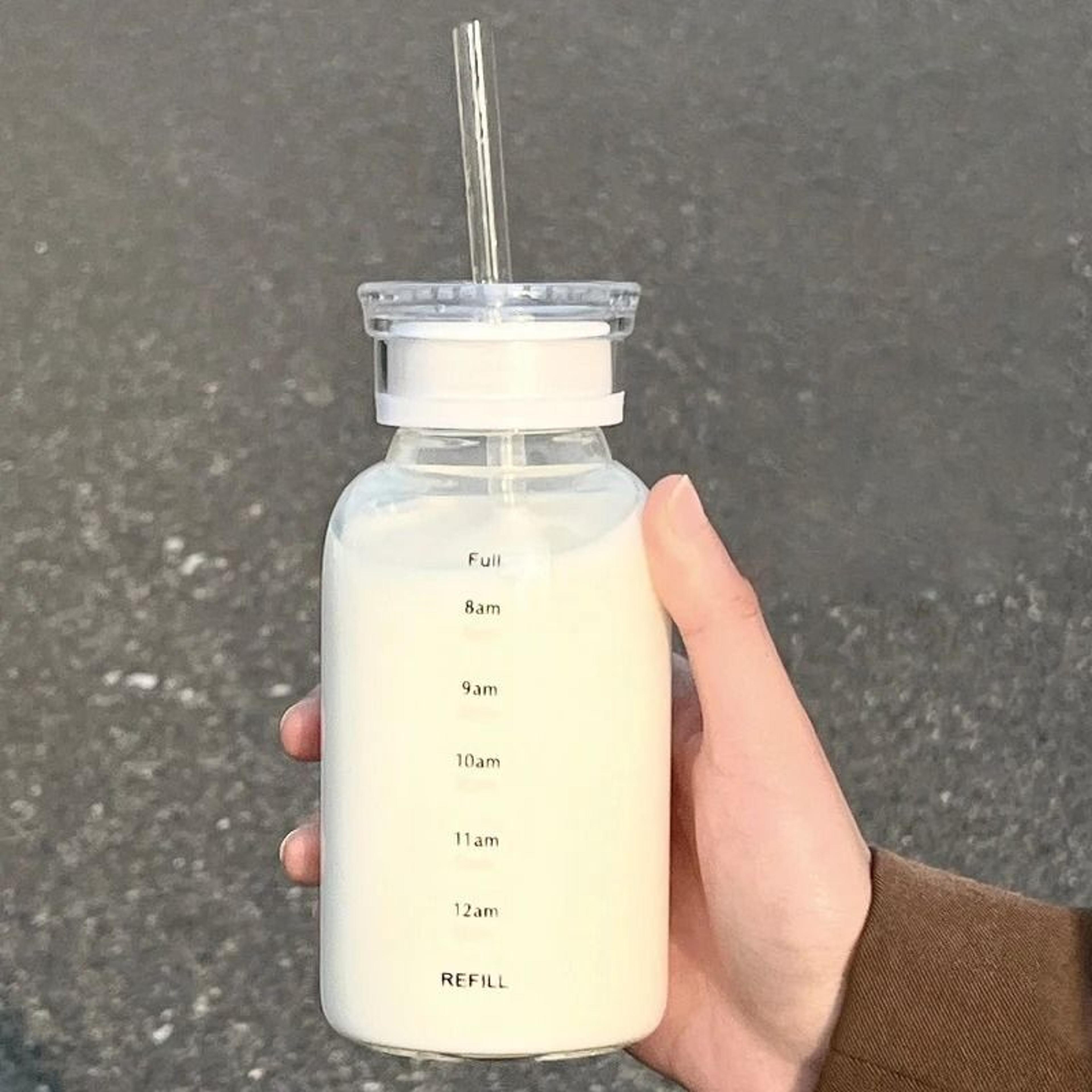 Transparent Time Marker Glass Bottle 2