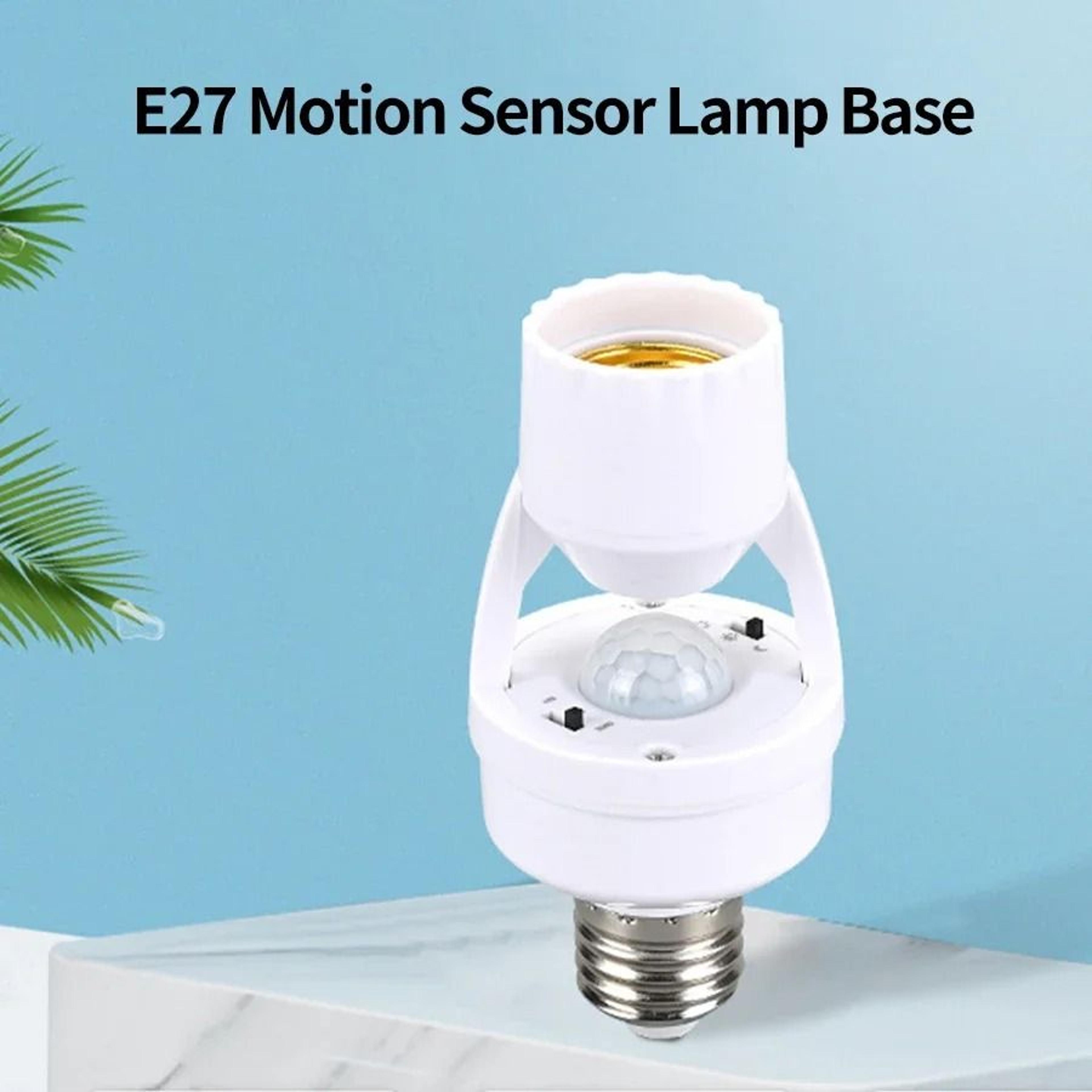 E27 Lamp Base With PIR Motion Sensor Human Induction Detector 0