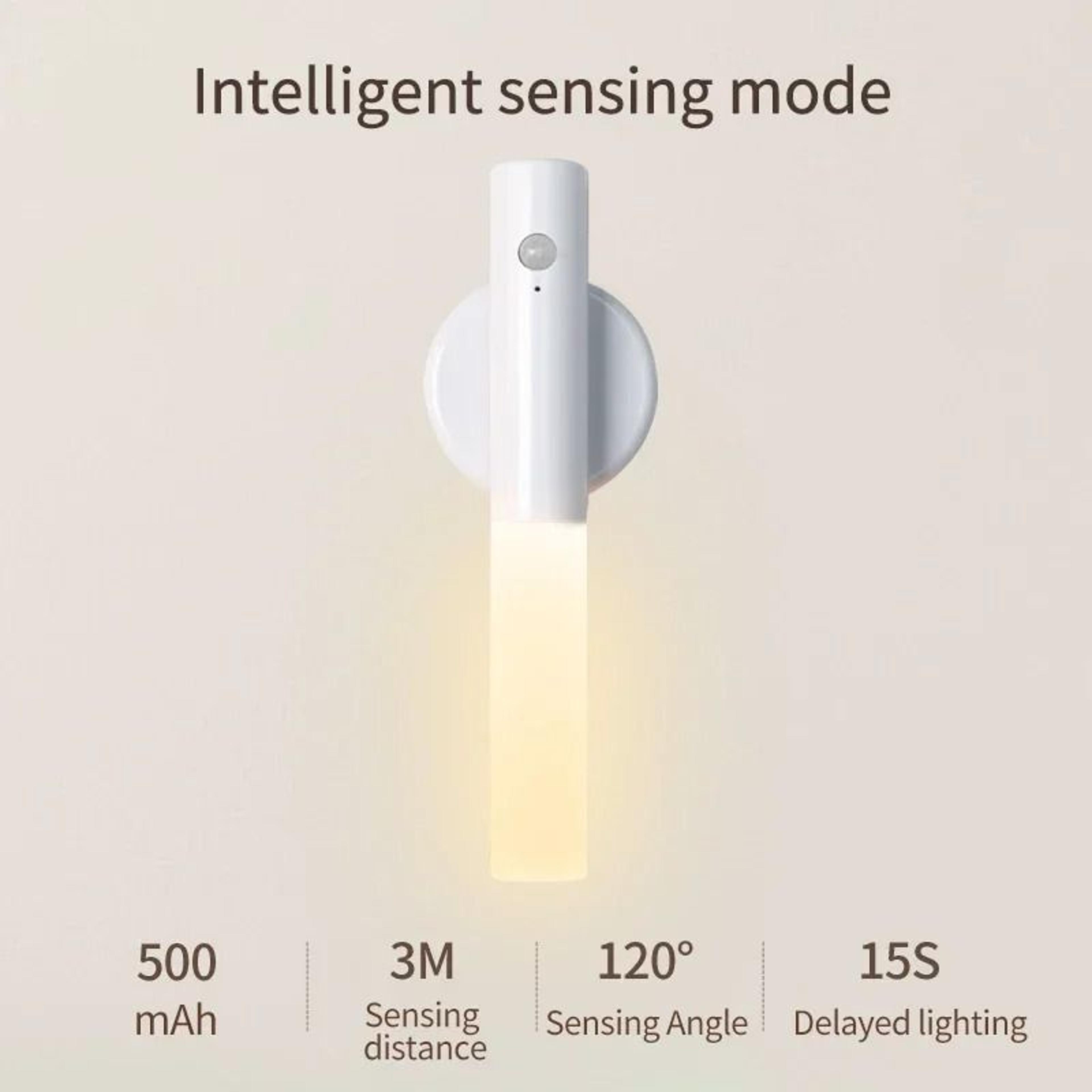 Motion Sensor LED Night Light Rechargeable Magnetic Induction Wall Lamp 2