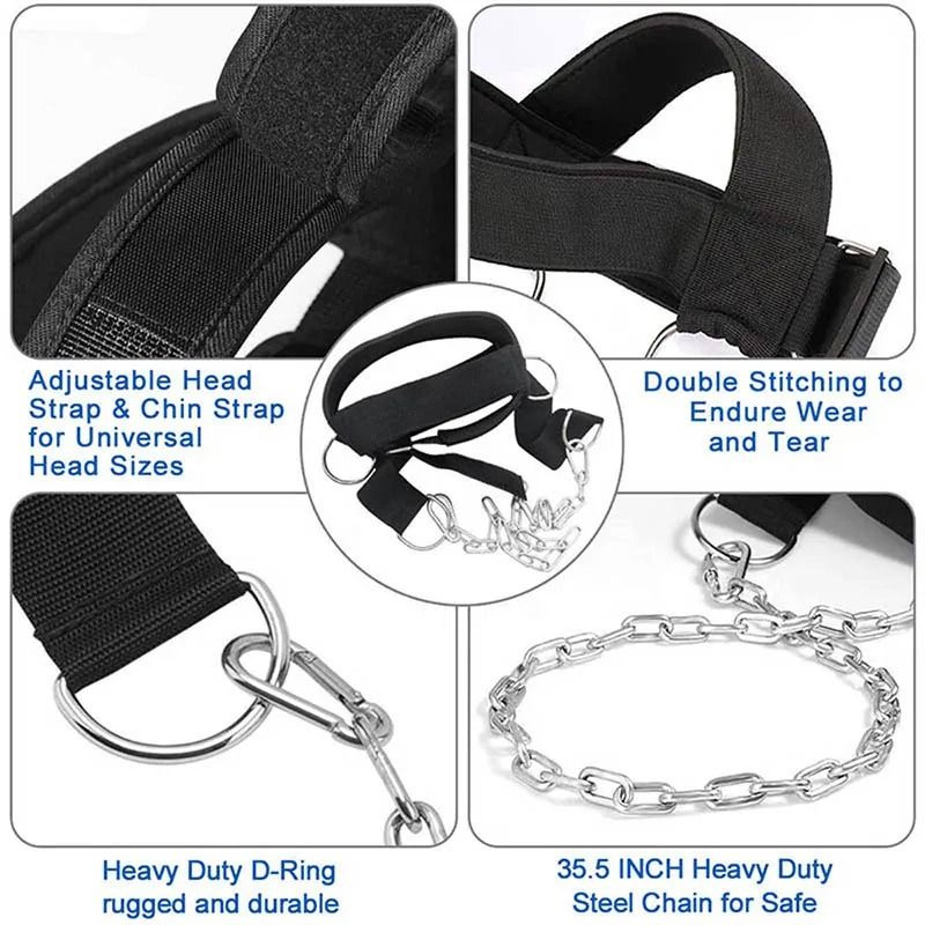 Adjustable Head And Neck Weight Training Harness 3