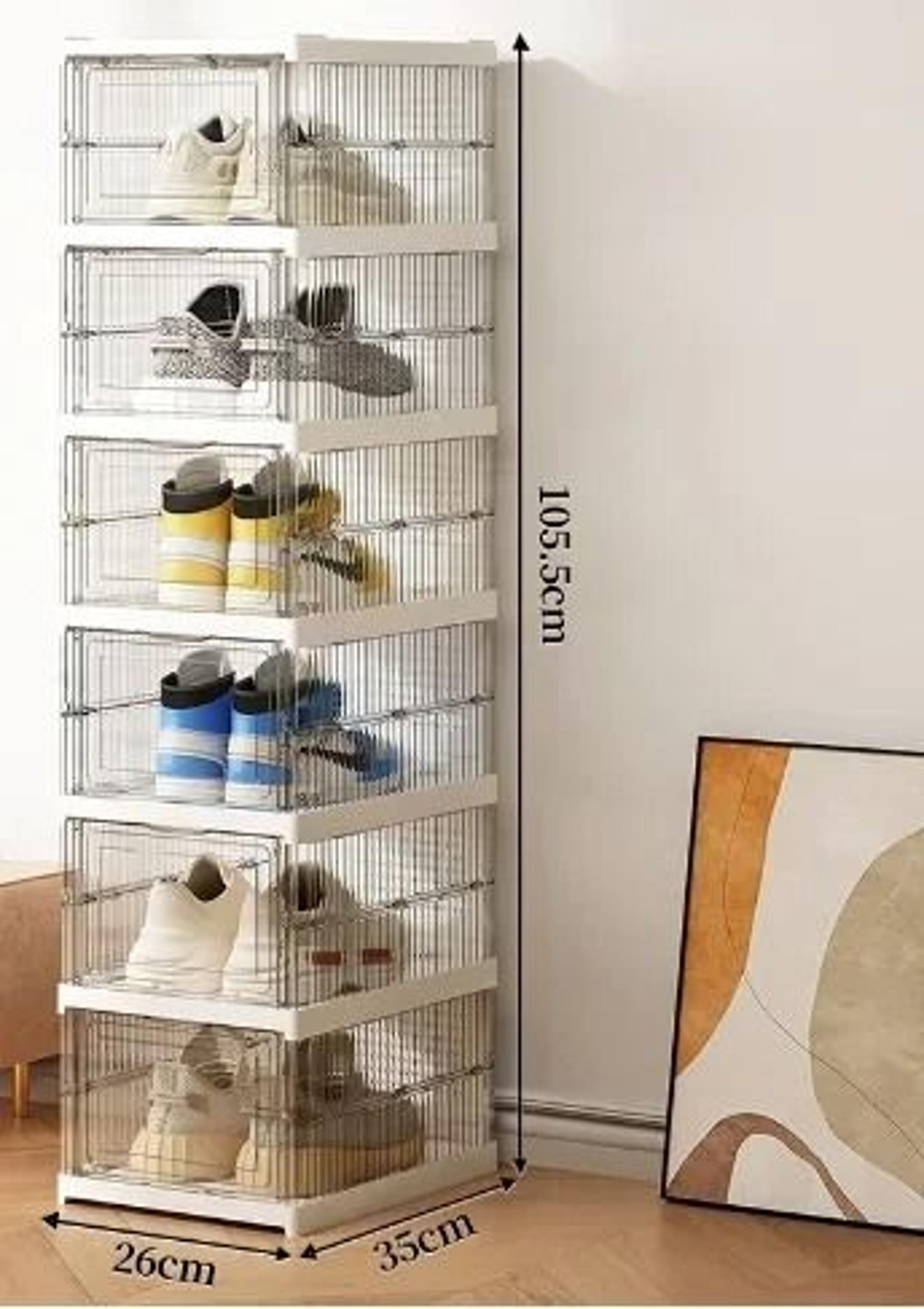 Foldable And Stackable Transparent Sneaker Display Cabinet 10