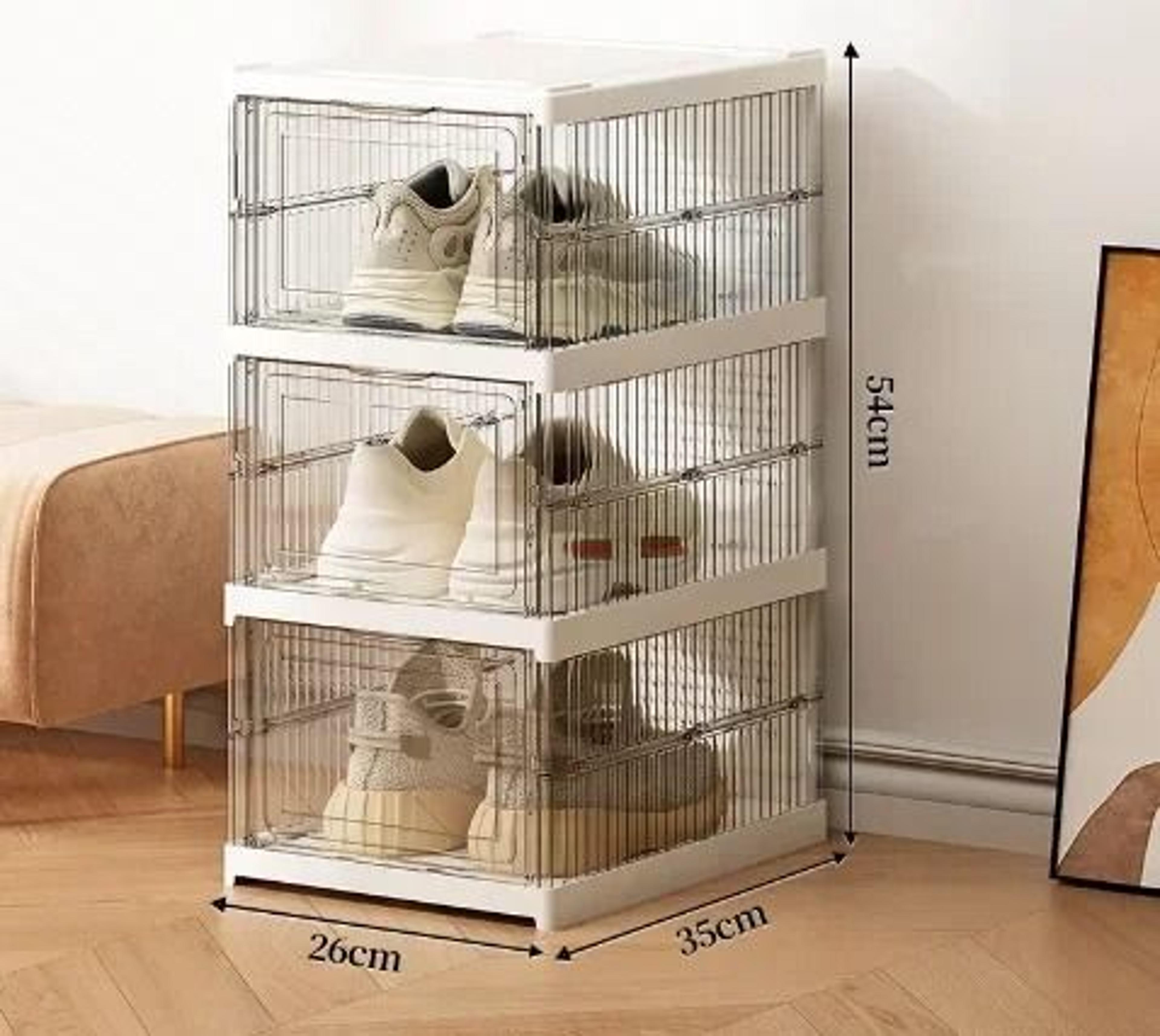 Foldable And Stackable Transparent Sneaker Display Cabinet 5