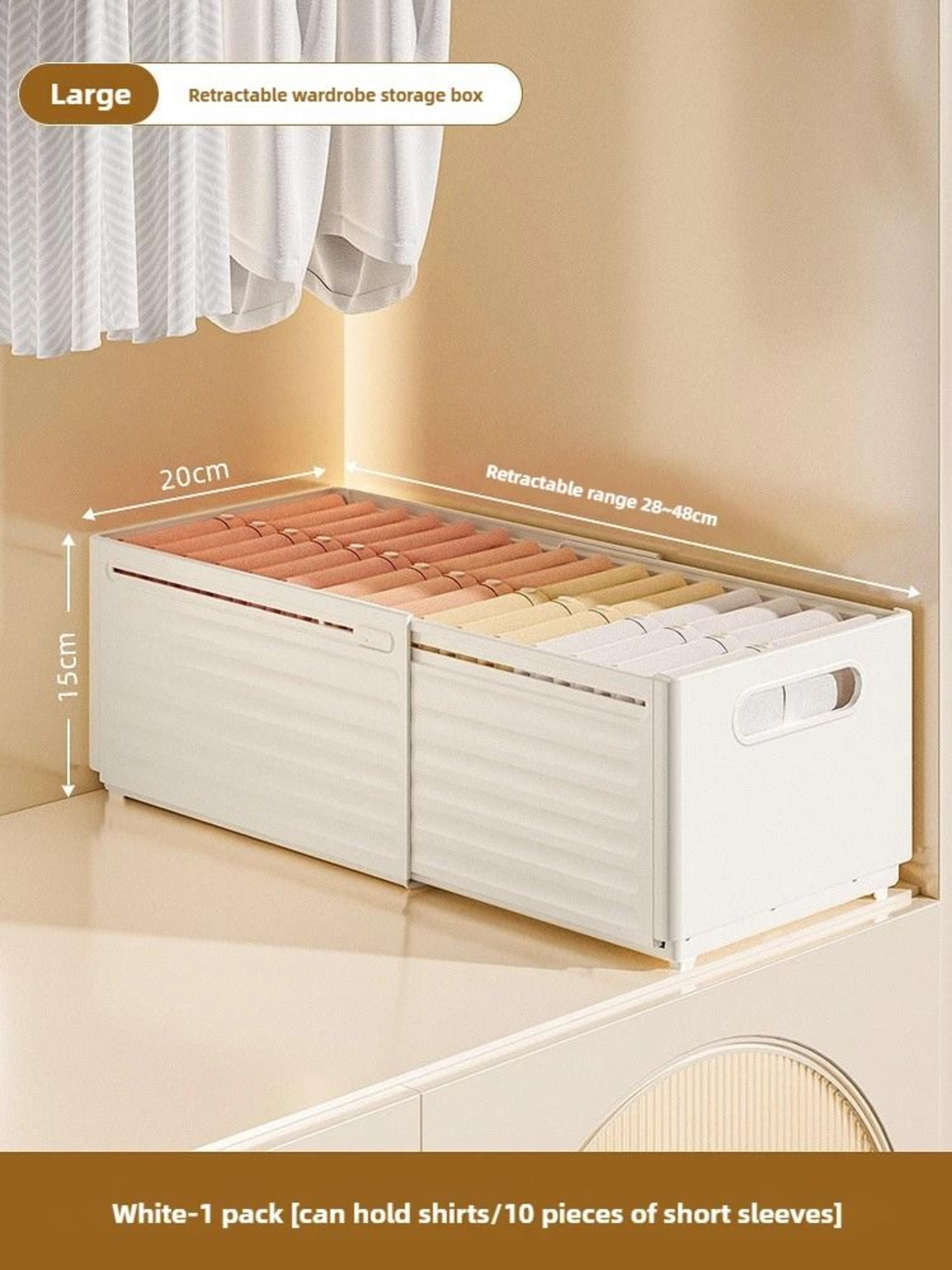 Adjustable Retractable Wardrobe And Closet Storage Organizer 8