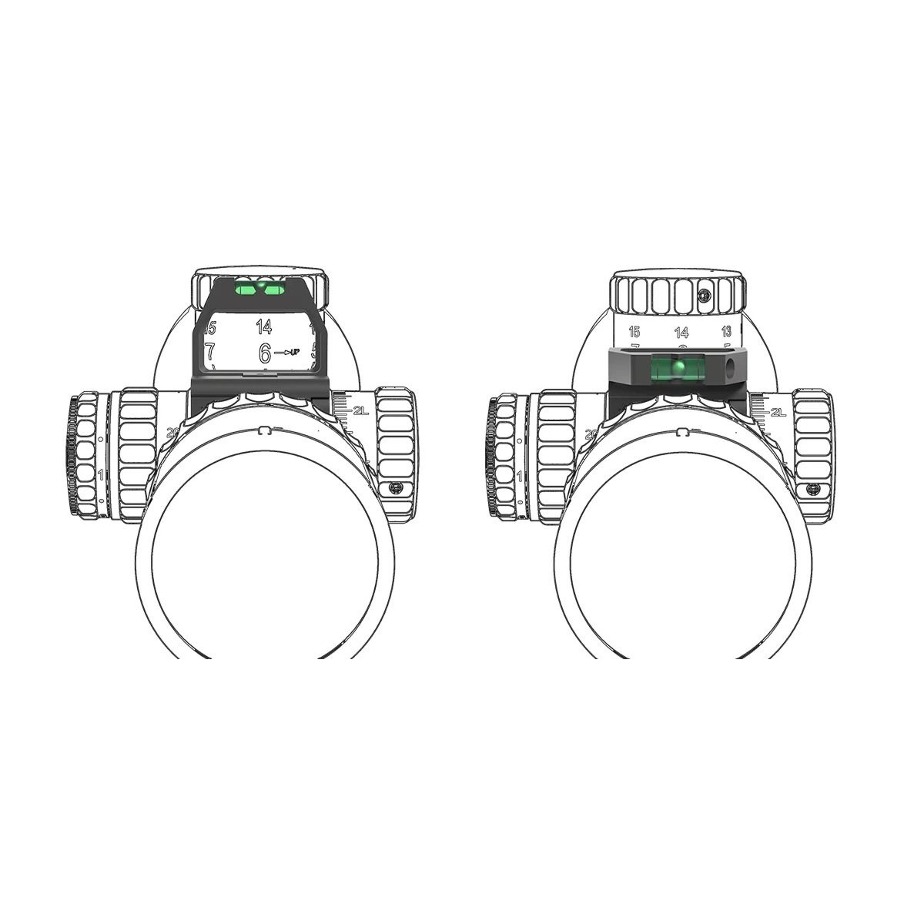 Precision Scope Turret Magnifier With Integrated Level 3