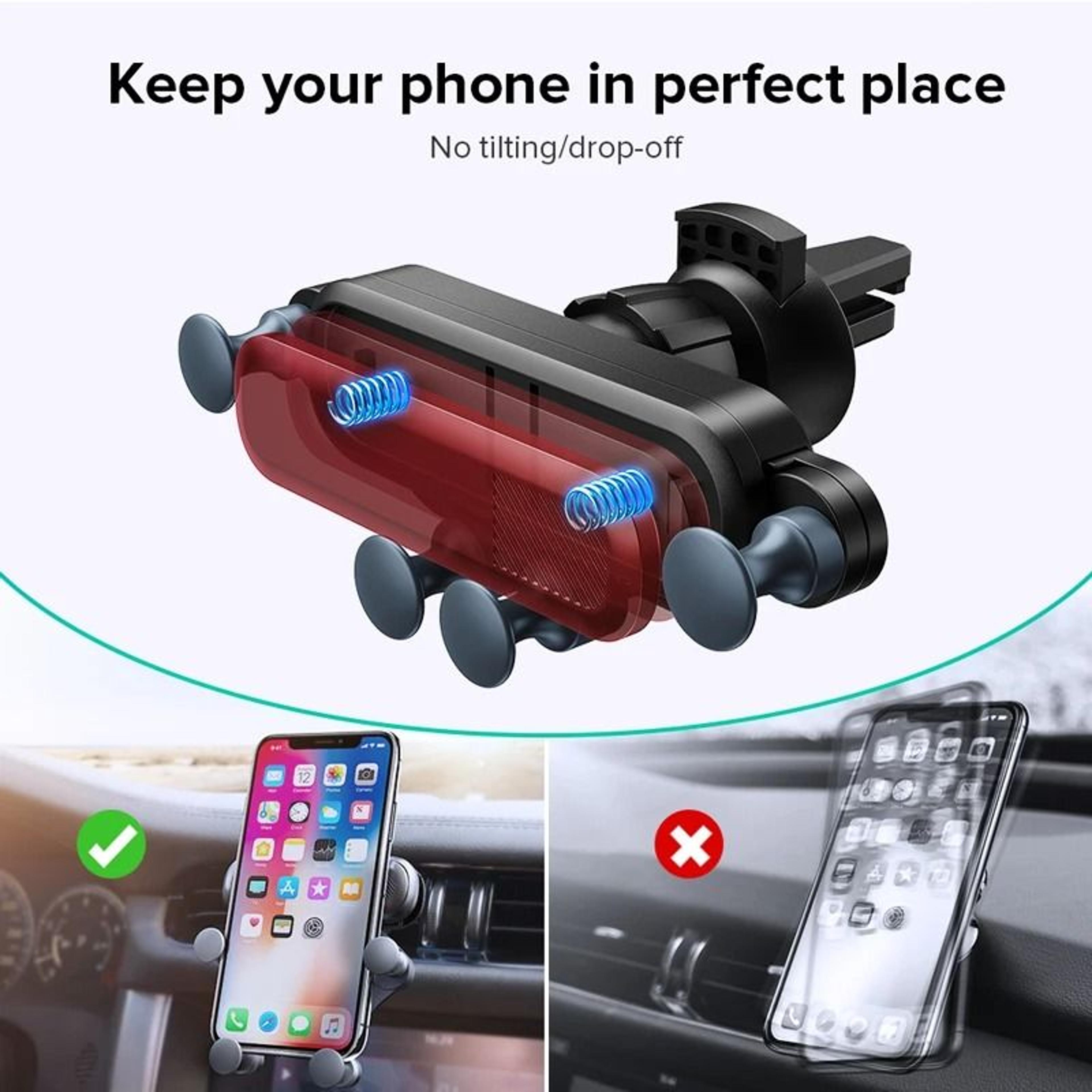 Universal Gravity Air Vent Car Phone Holder 4