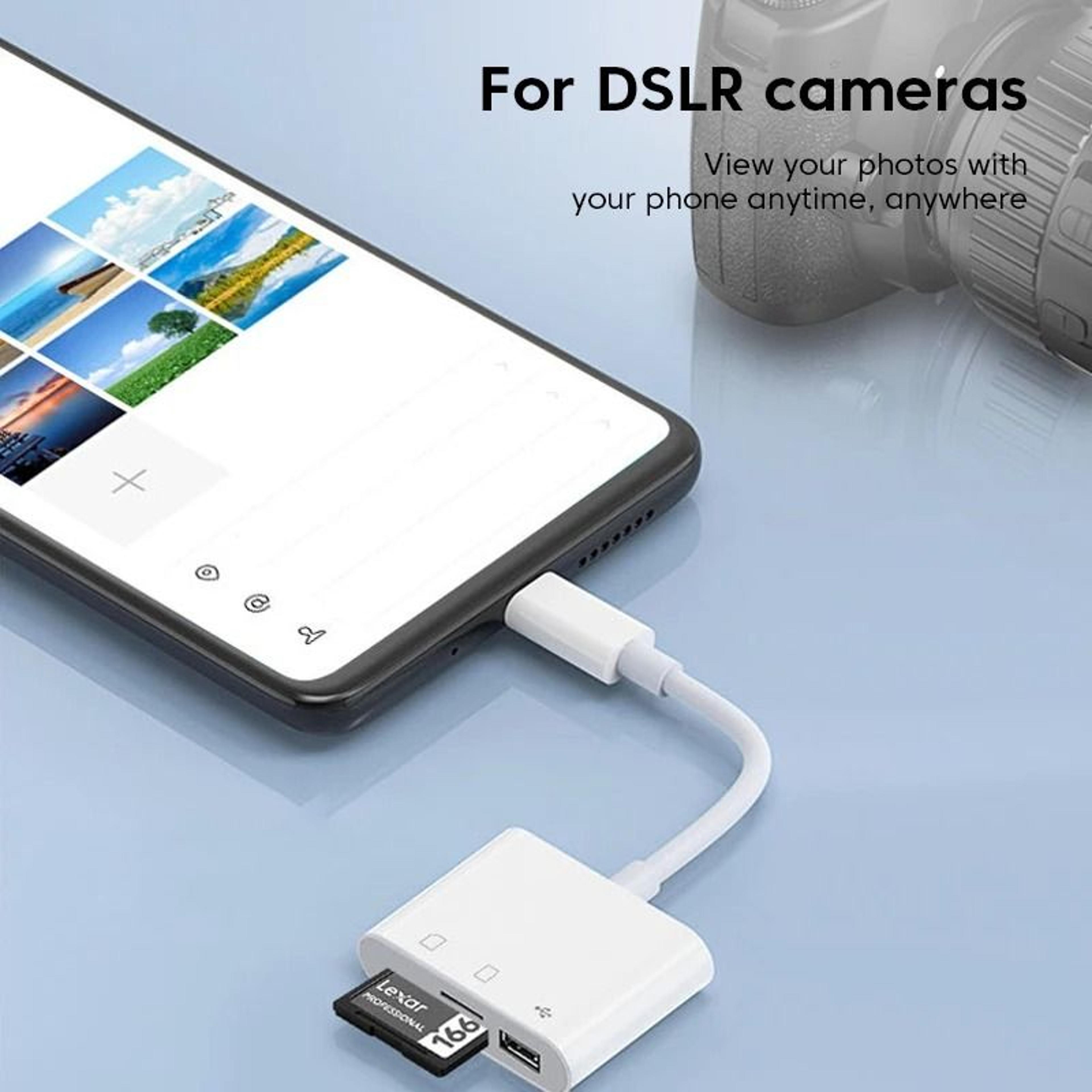 3 In 1 Professional Camera Card Reader Adapter 2