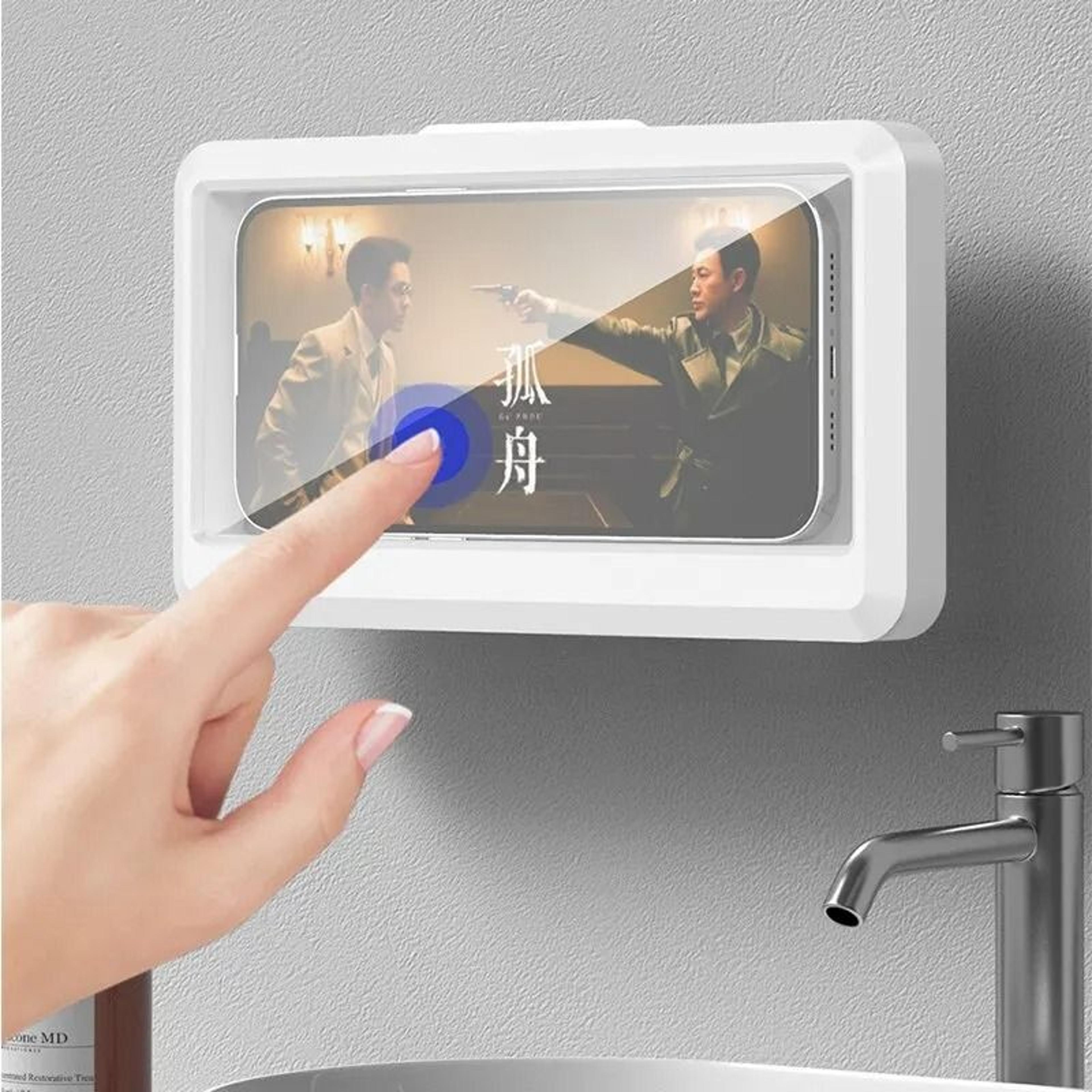Universal Waterproof Anti Fog Shower Phone Holder 2