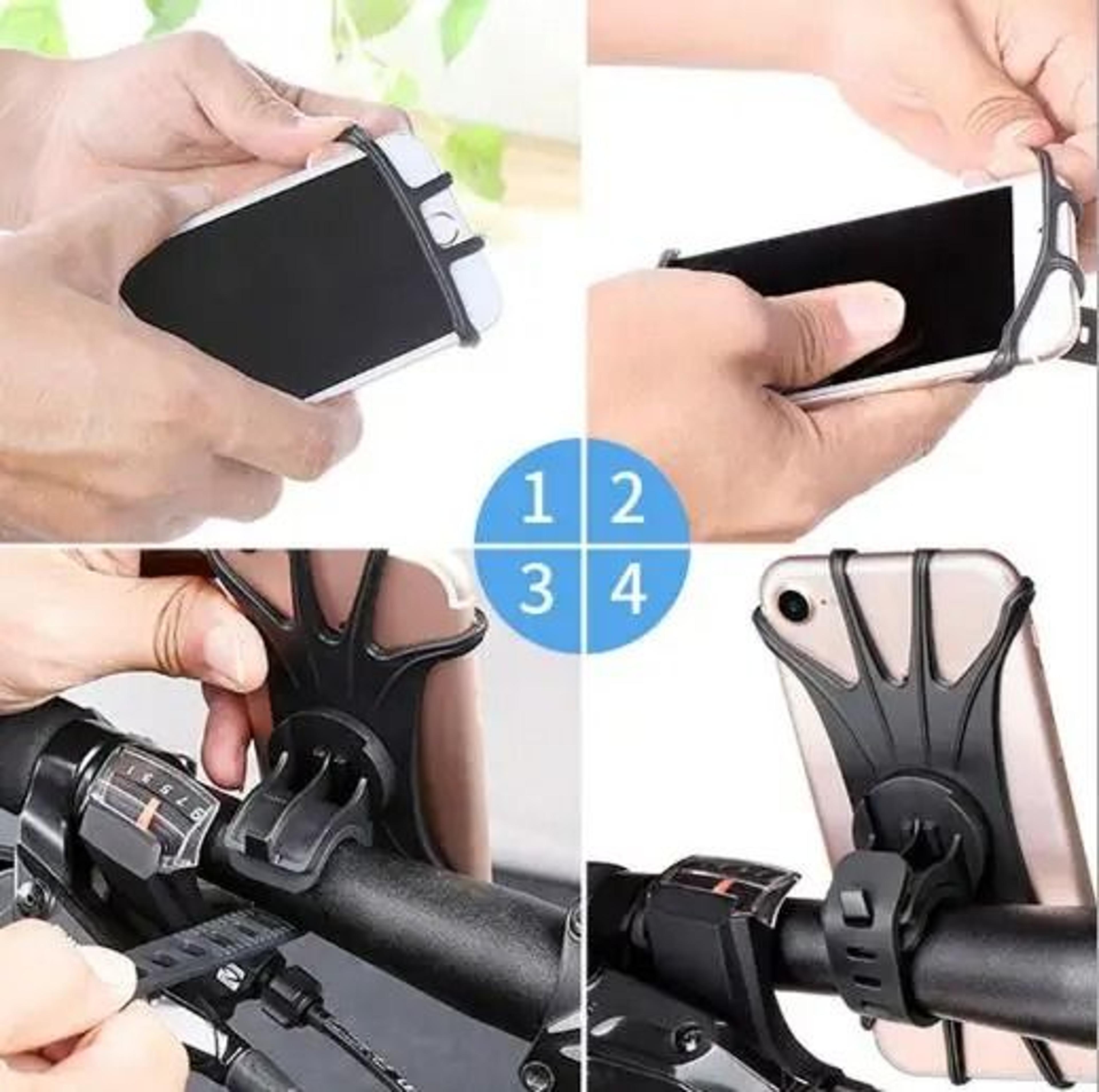 360 Rotatable Silicone Mobile Phone Mount For Bicycles And Motorcycles 2