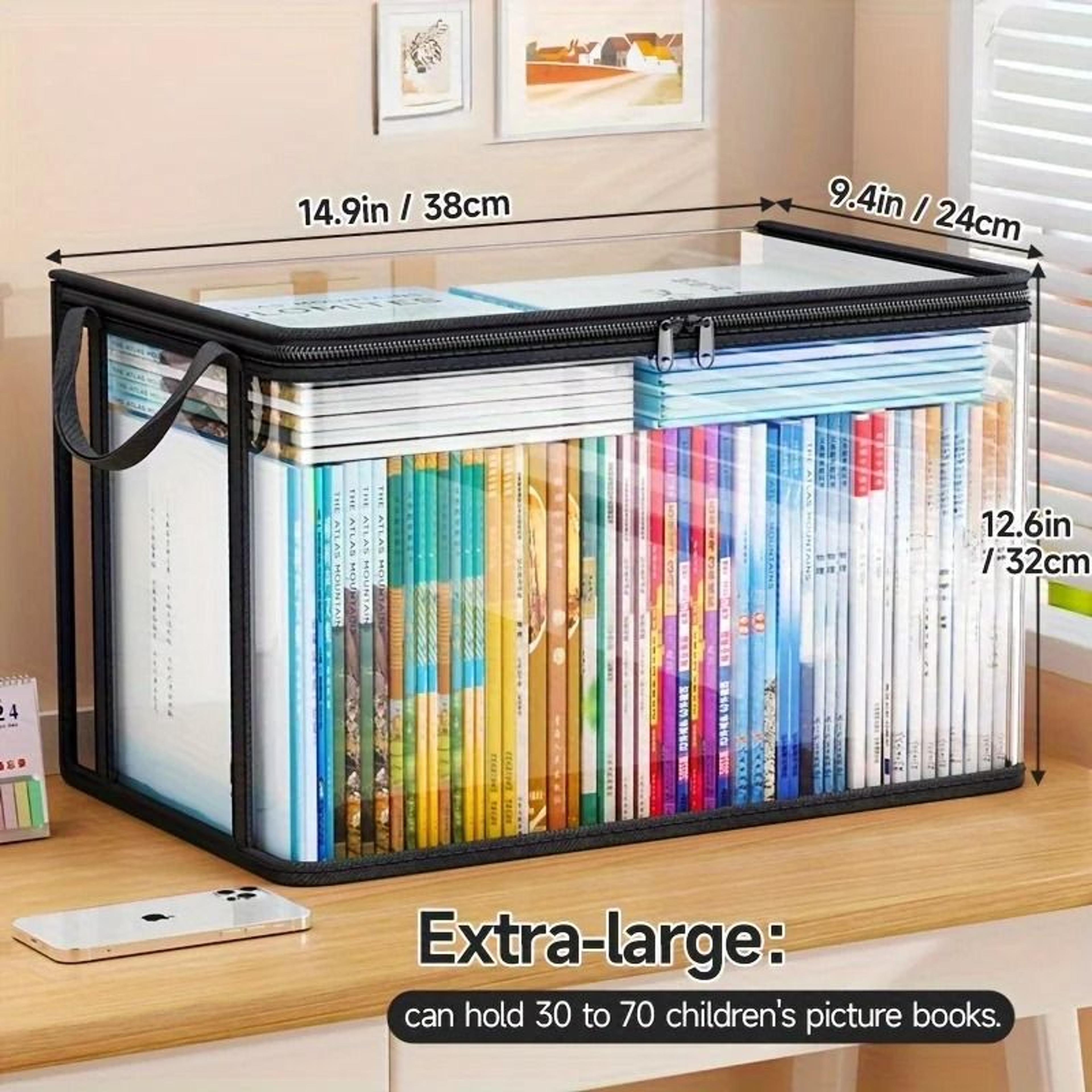 Large Capacity Transparent PVC Flip Top Storage Bag 0