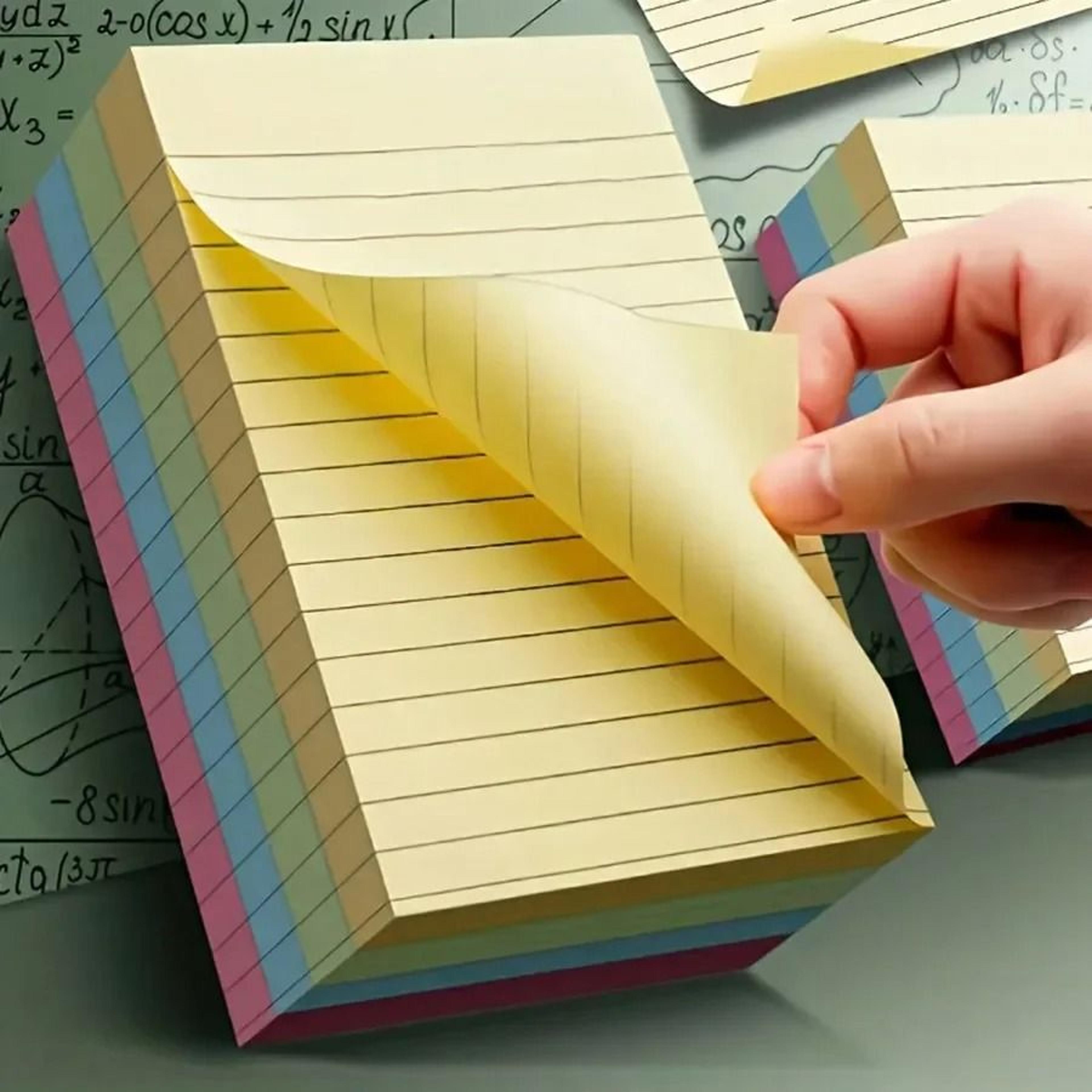 vibrant horizontal note paper set