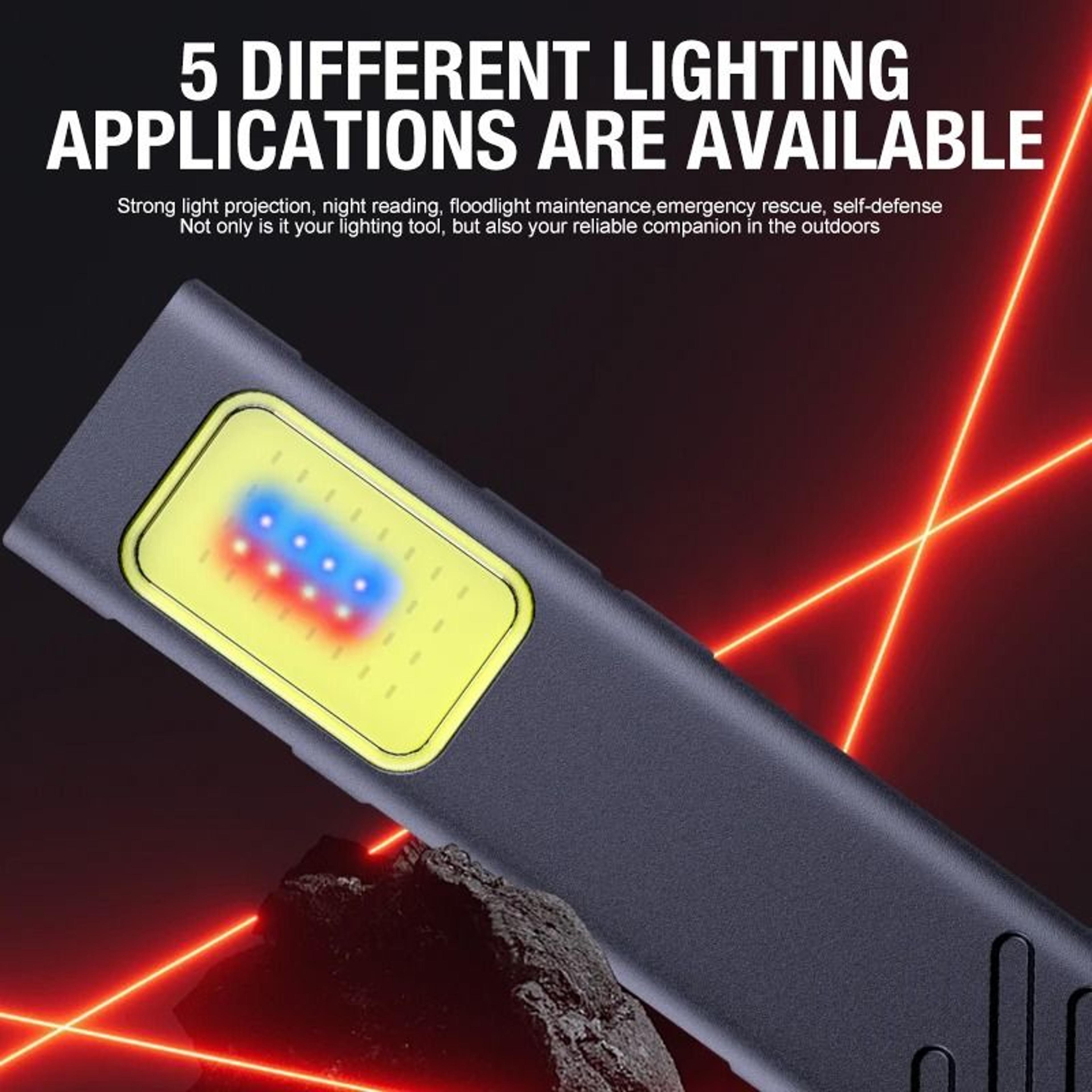 Magnetic Dual Light Source COB Work Light 5