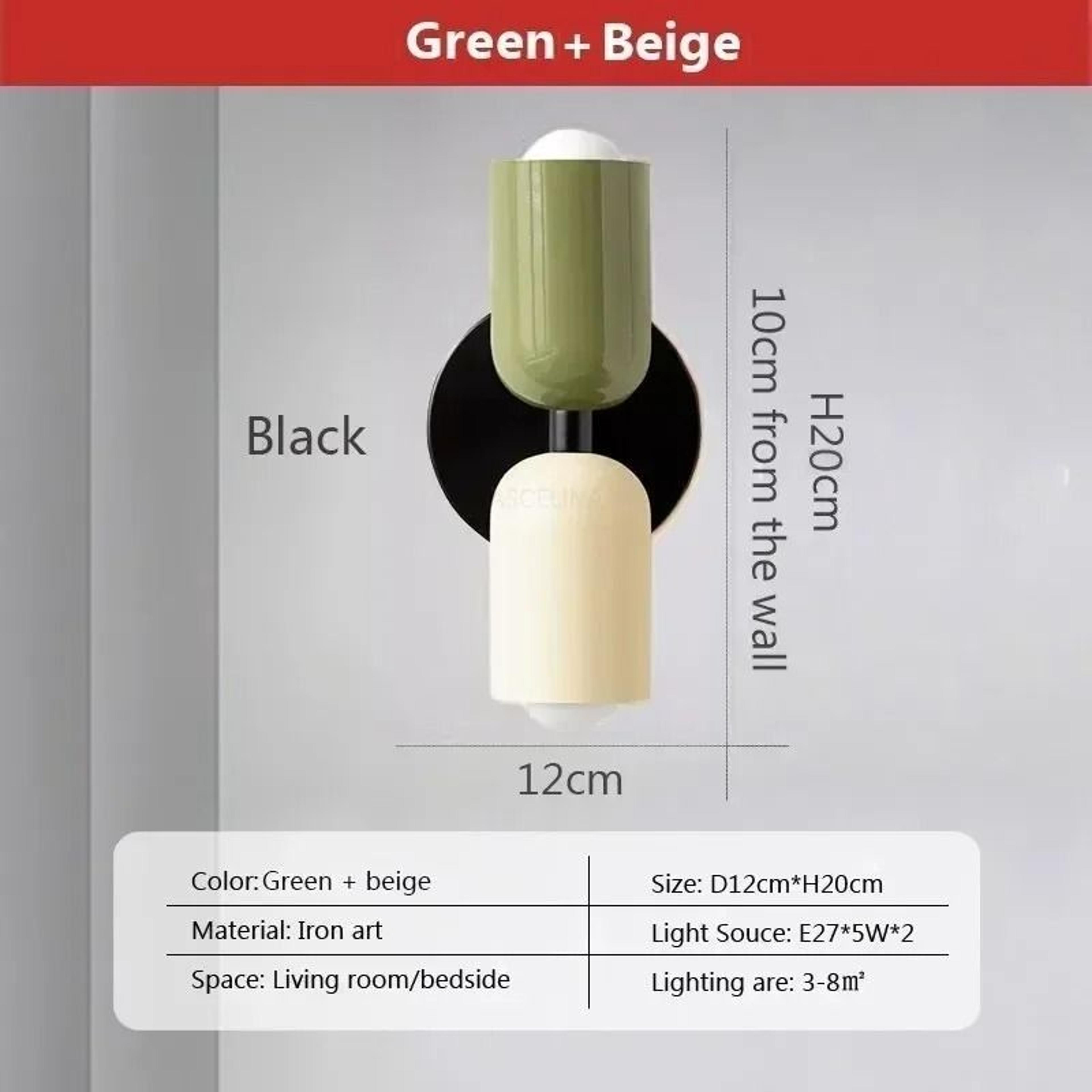 Nordic Industrial Geometric Sconce And Background Luminary 13