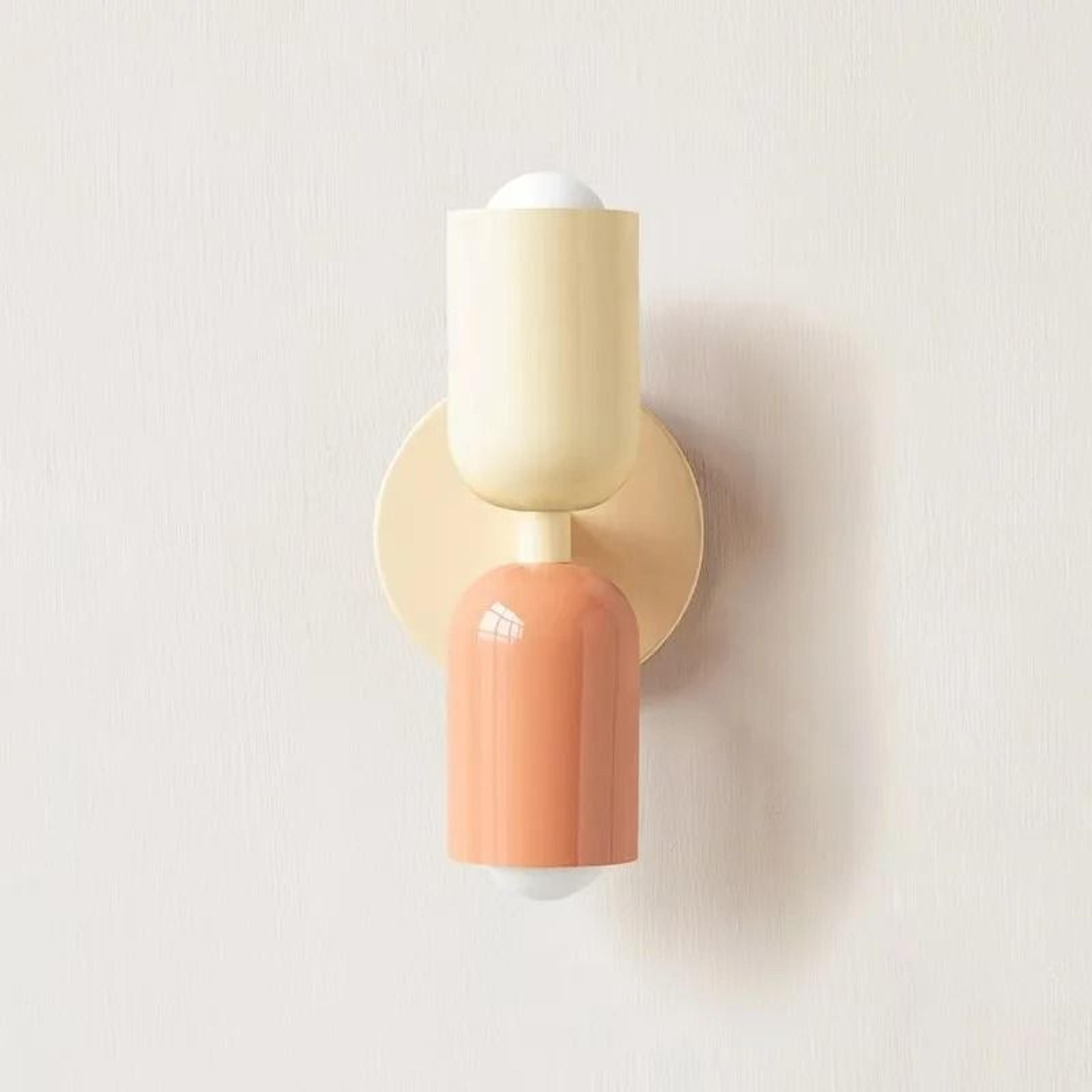 Nordic Industrial Geometric Sconce And Background Luminary 17