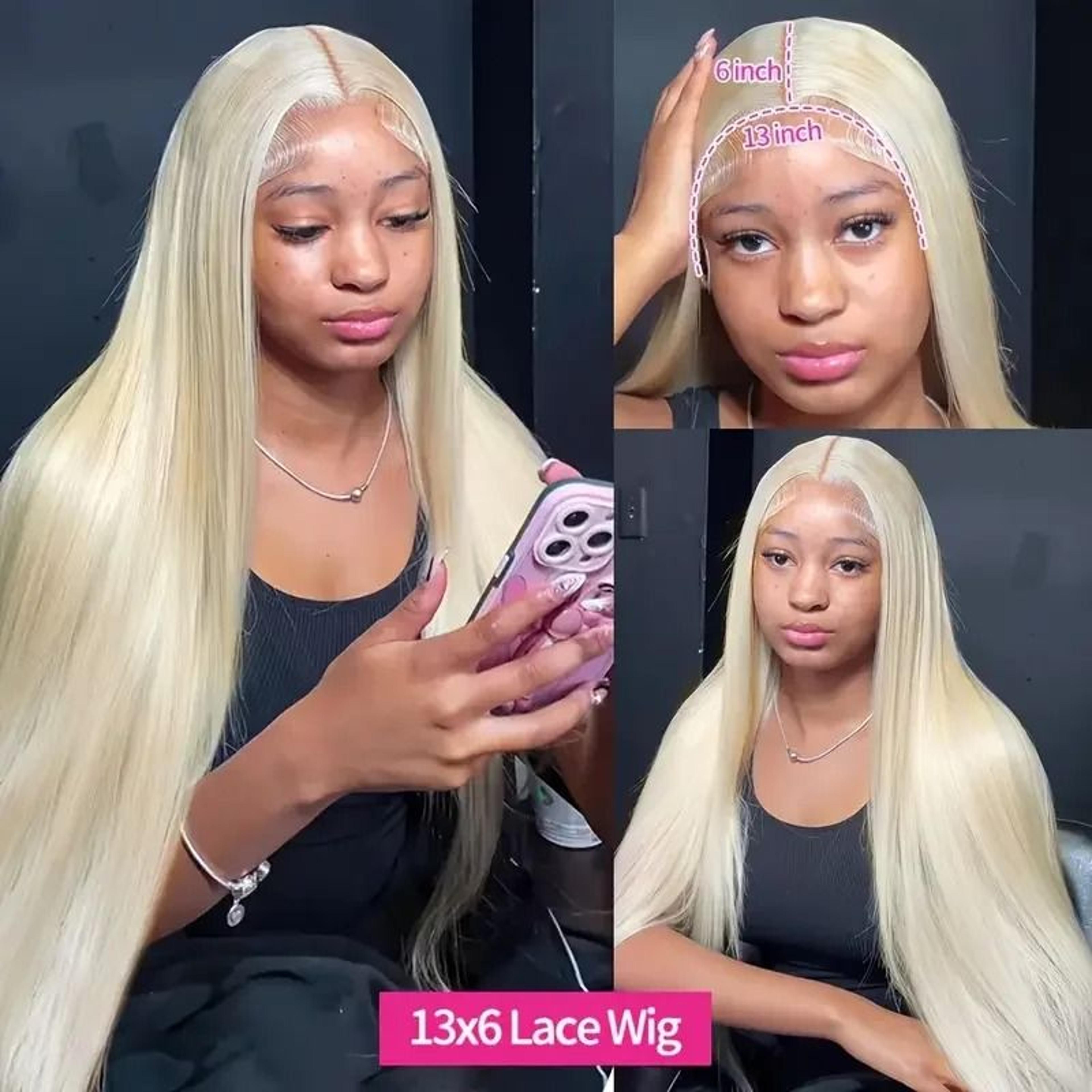 Elite 250 Density Blonde 613 Human Hair Lace Frontal Series 8