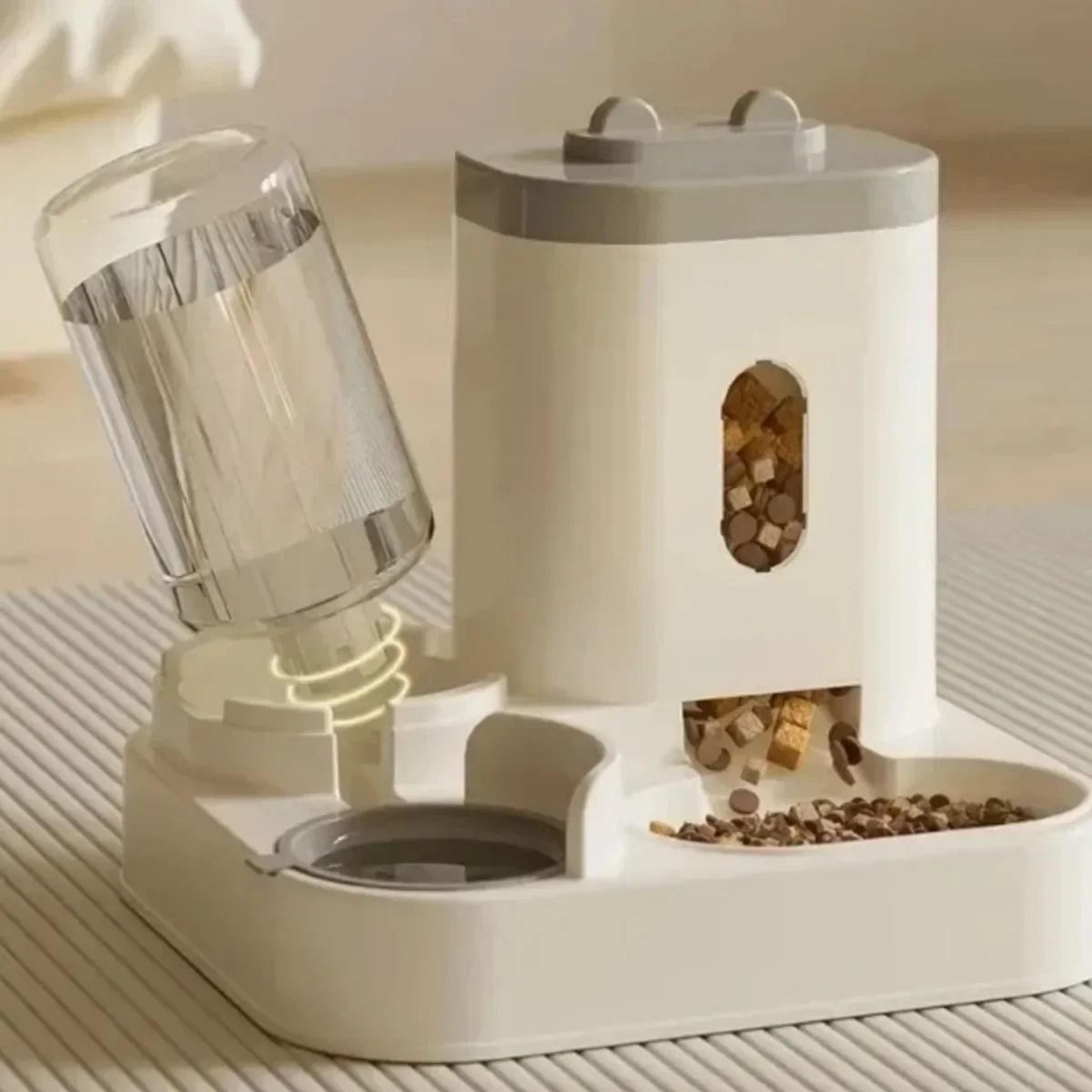 Gravity Driven Dual Pet Hydration And Nutrition System 2