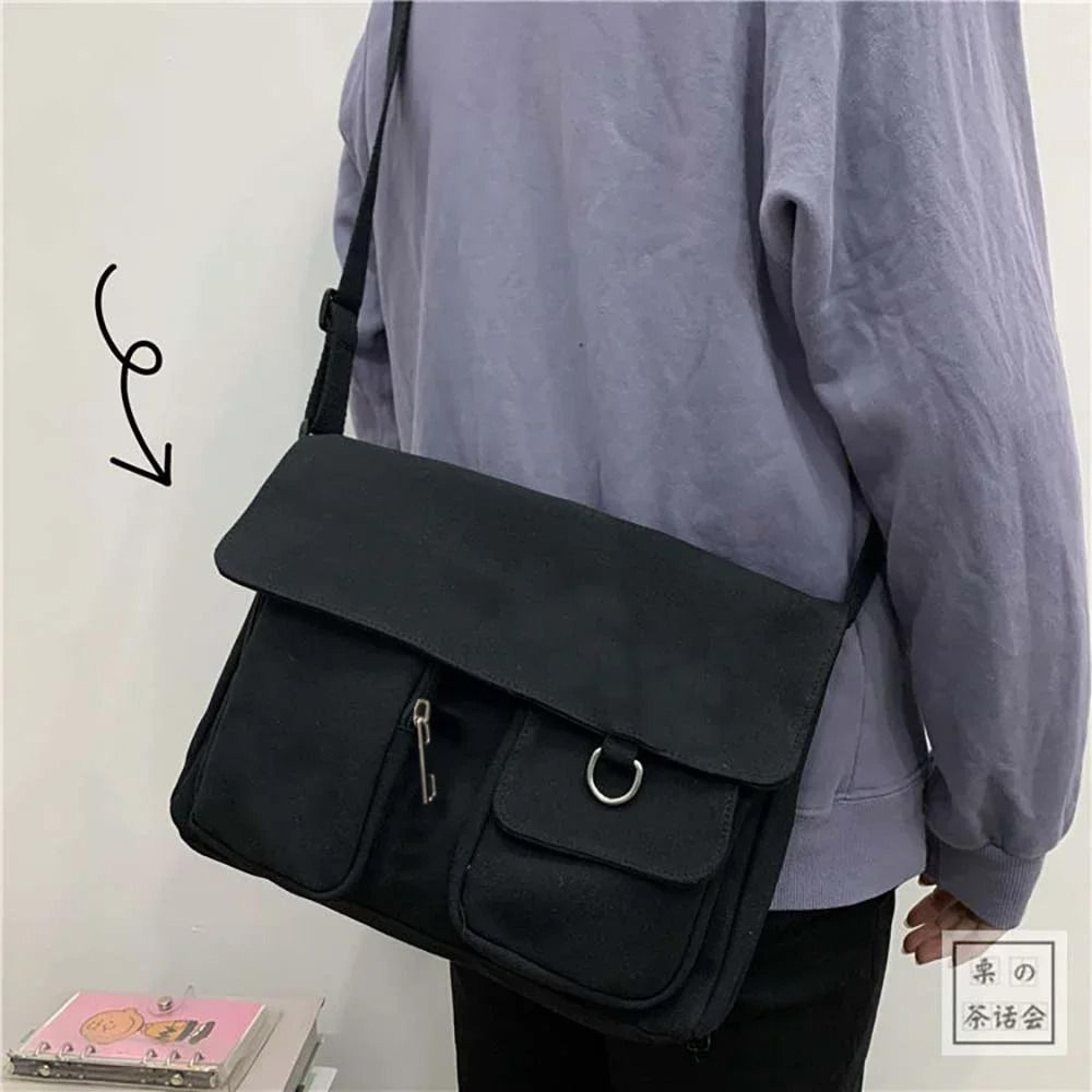 Large Capacity Canvas Crossbody Bag 2