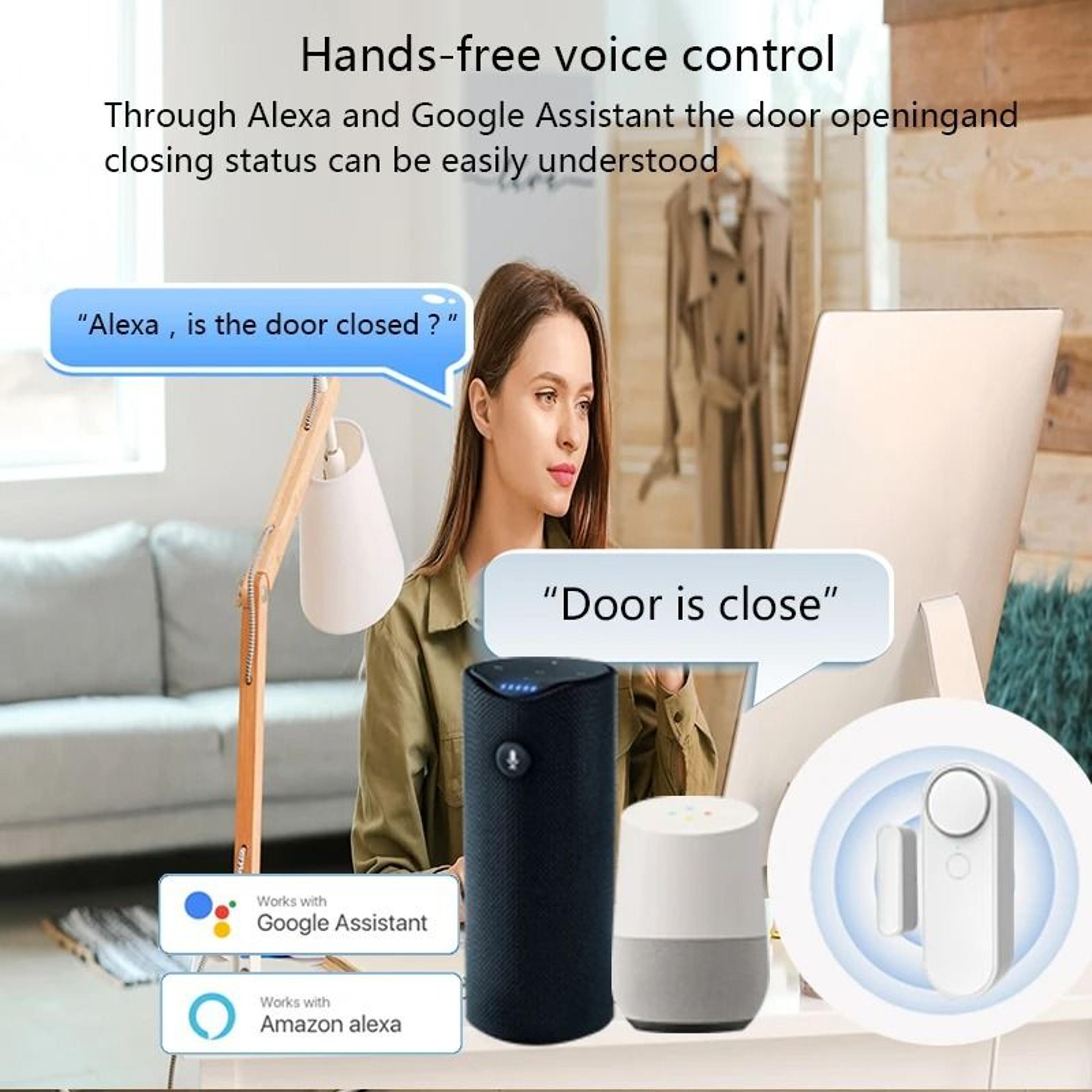 Smart WiFi Door Sensor With Integrated 90dB Siren 2