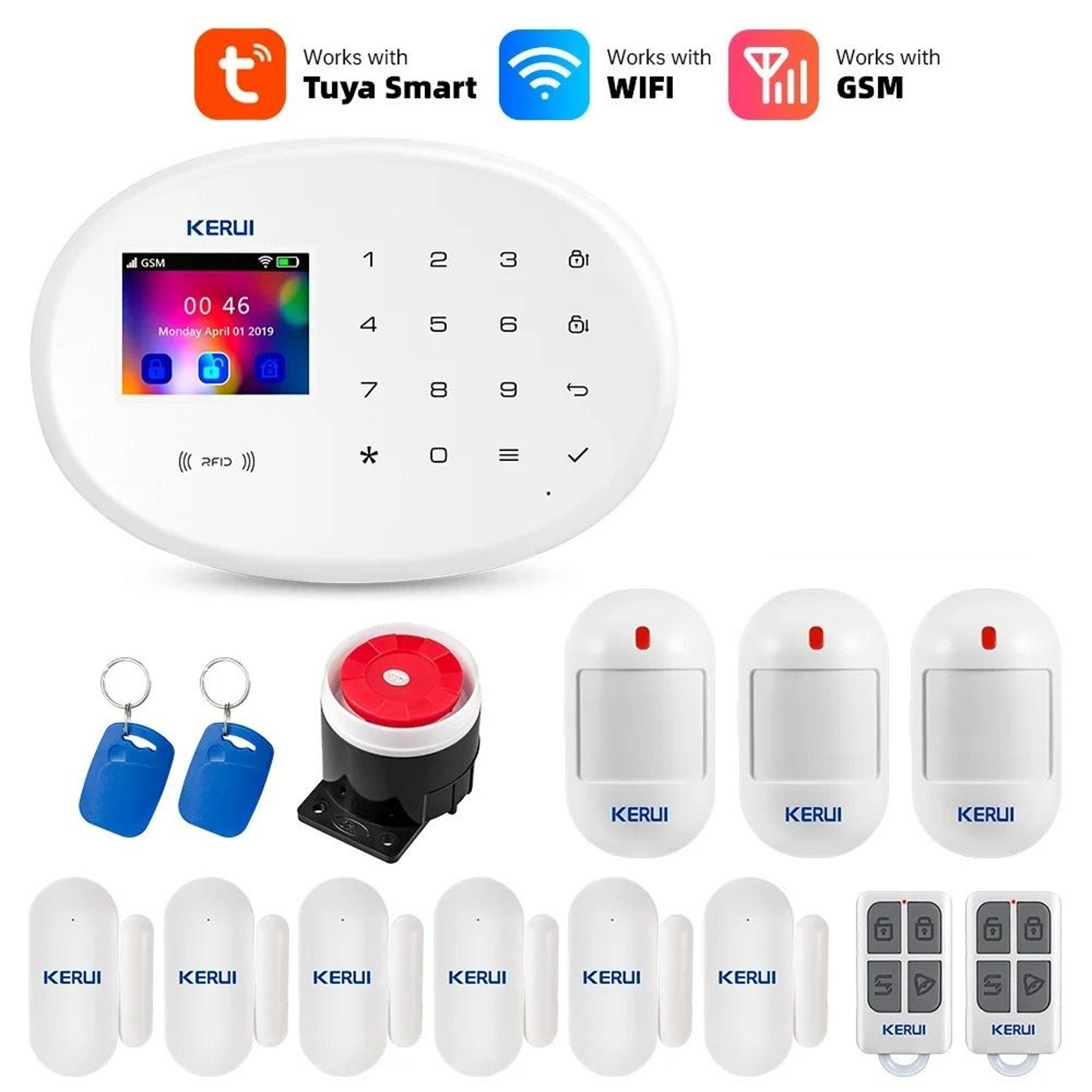 Professional WiFi  GSM Smart Security Command Center 9