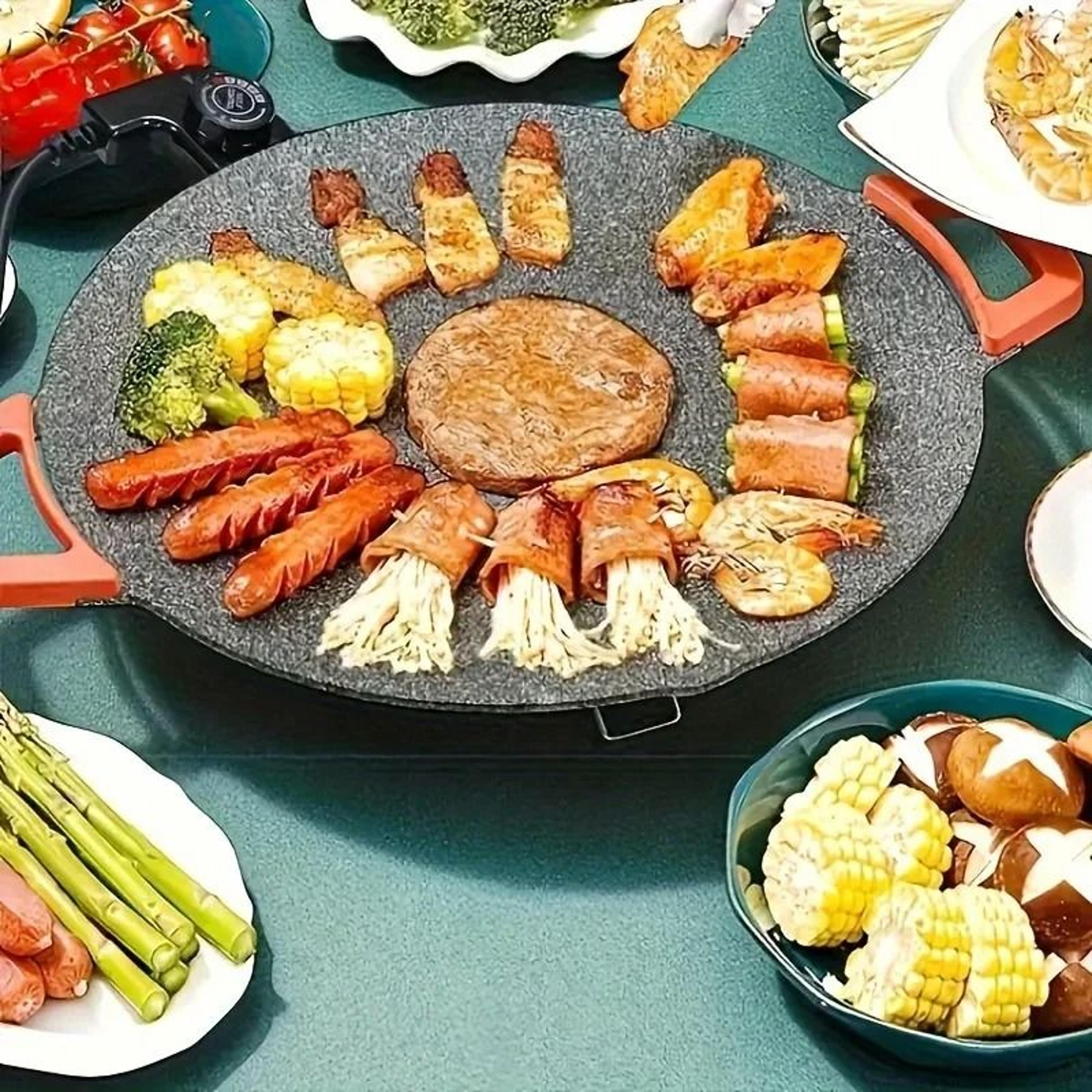 Professional Smoke Free Electric Korean Barbecue Grill 5
