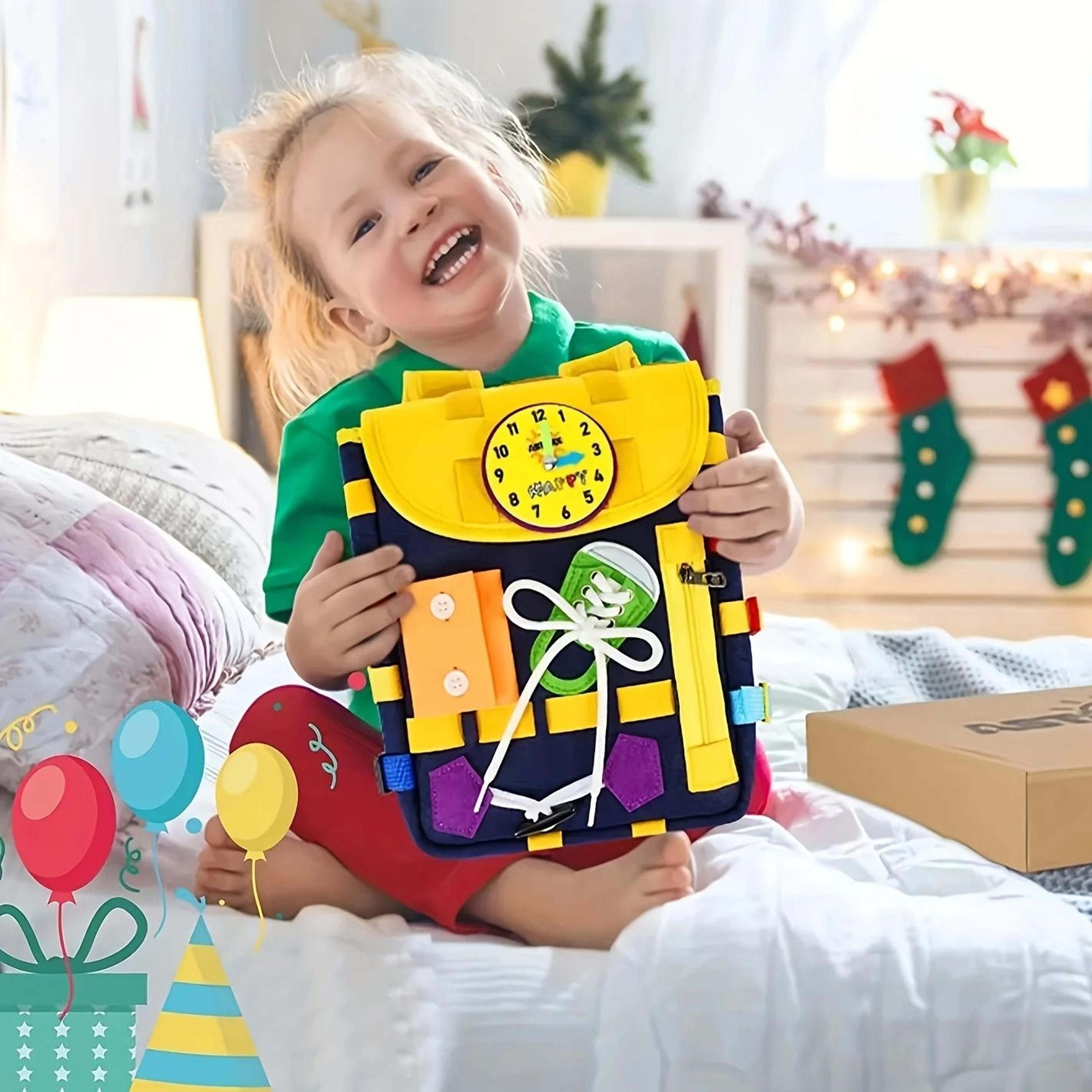 montessori sensory busy board educational backpack
