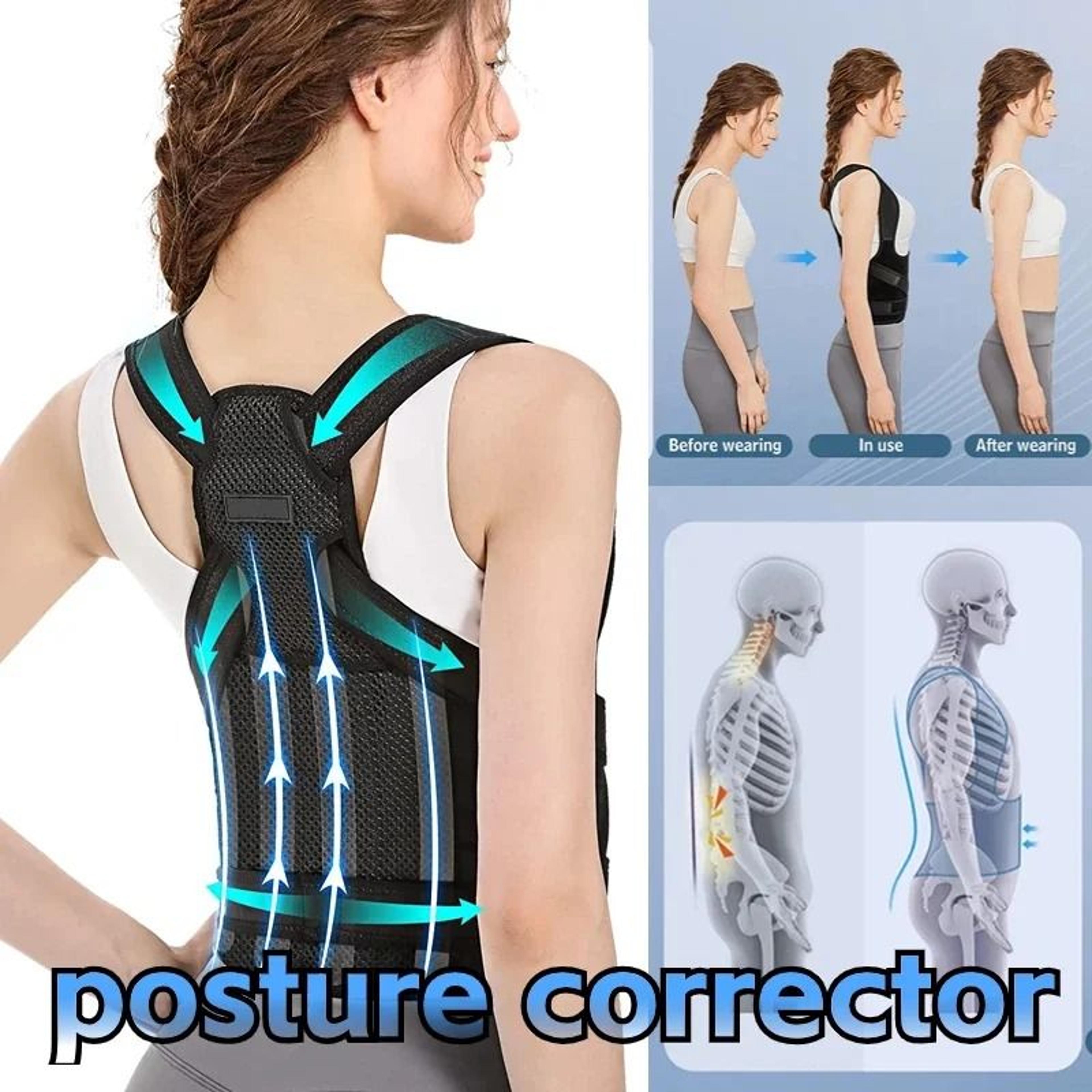 ergonomic spinal alignment and posture support brace