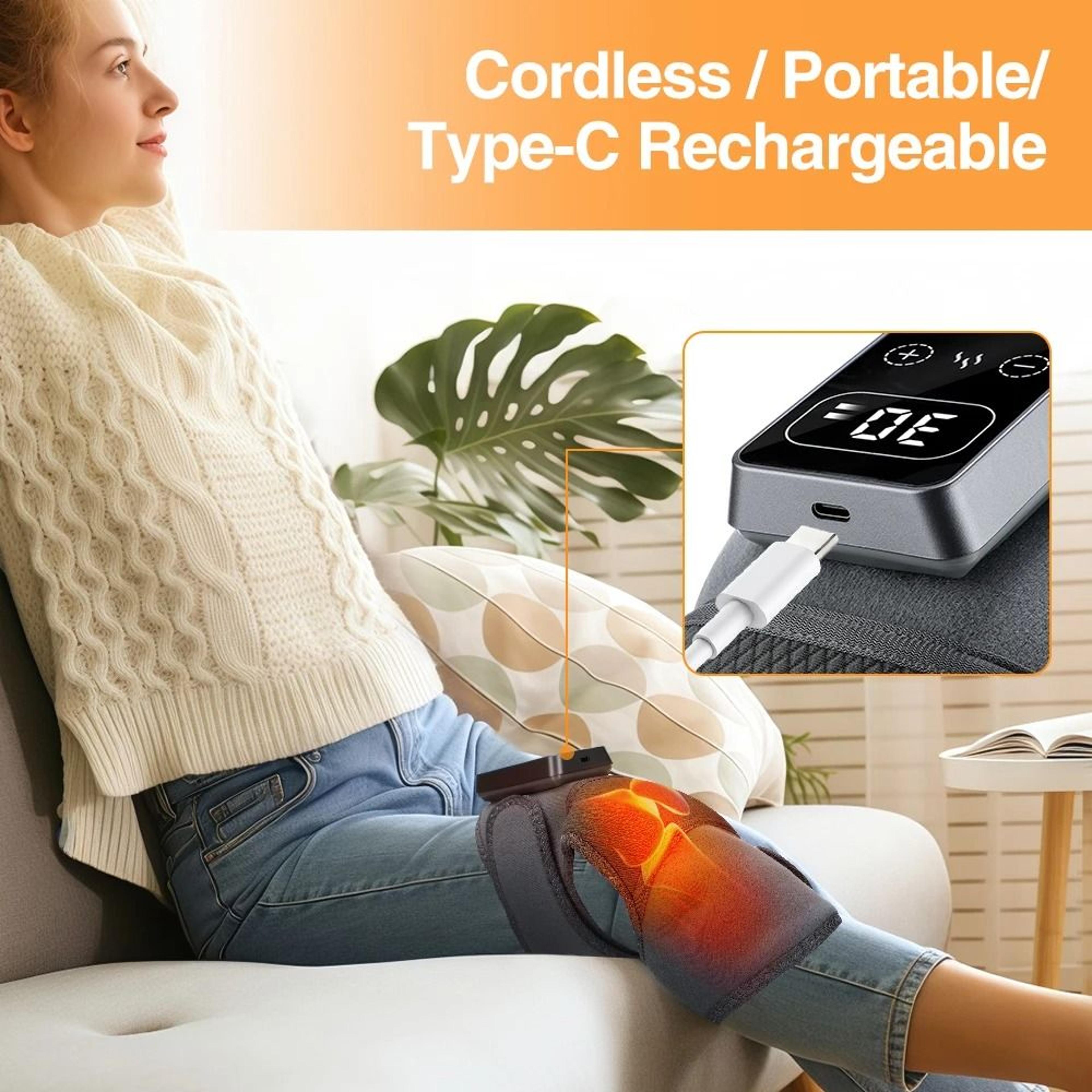 3 In 1 Electric Heat And Vibration Joint Massager 5