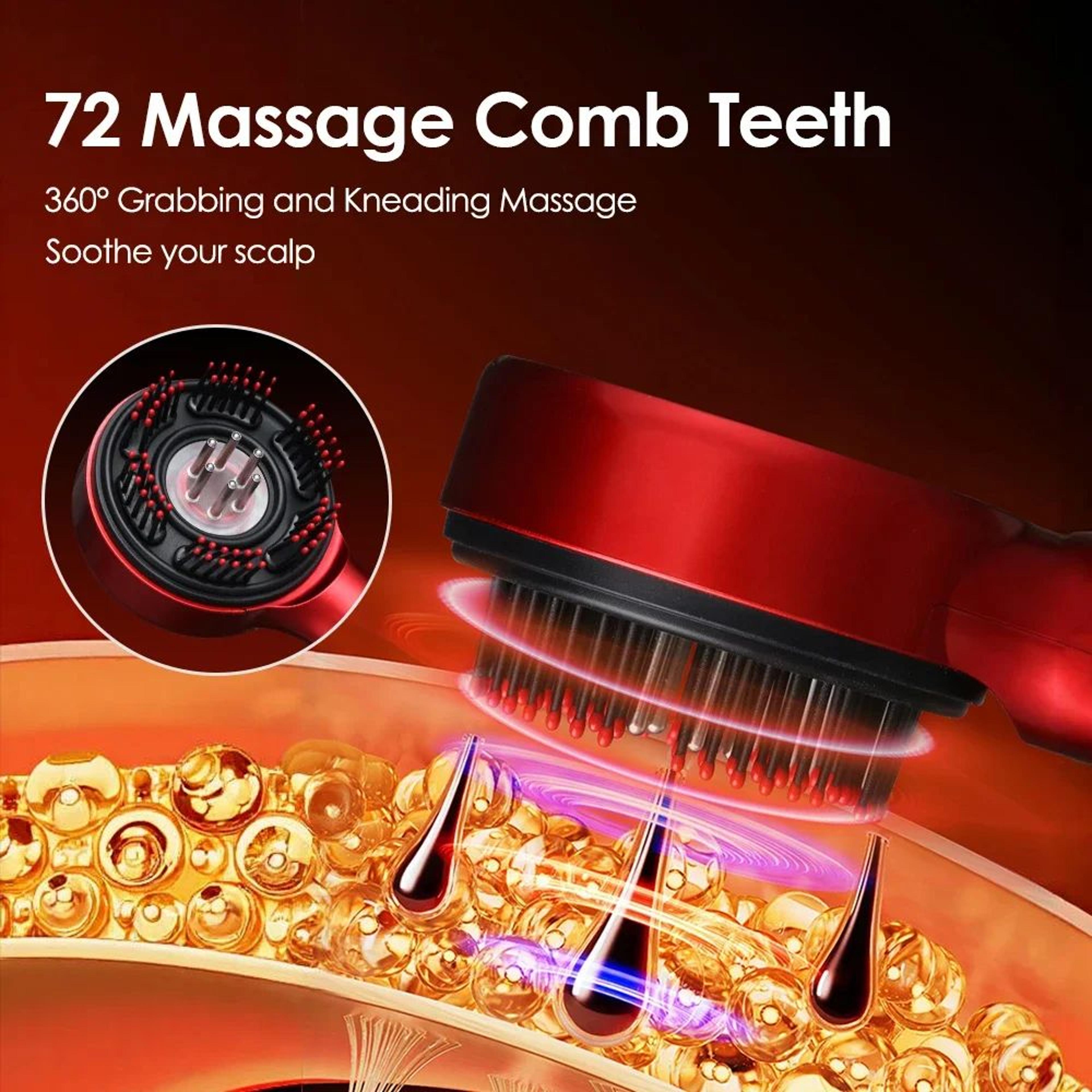 LED Scalp Massager Comb For Hair Growth And Relaxation 5