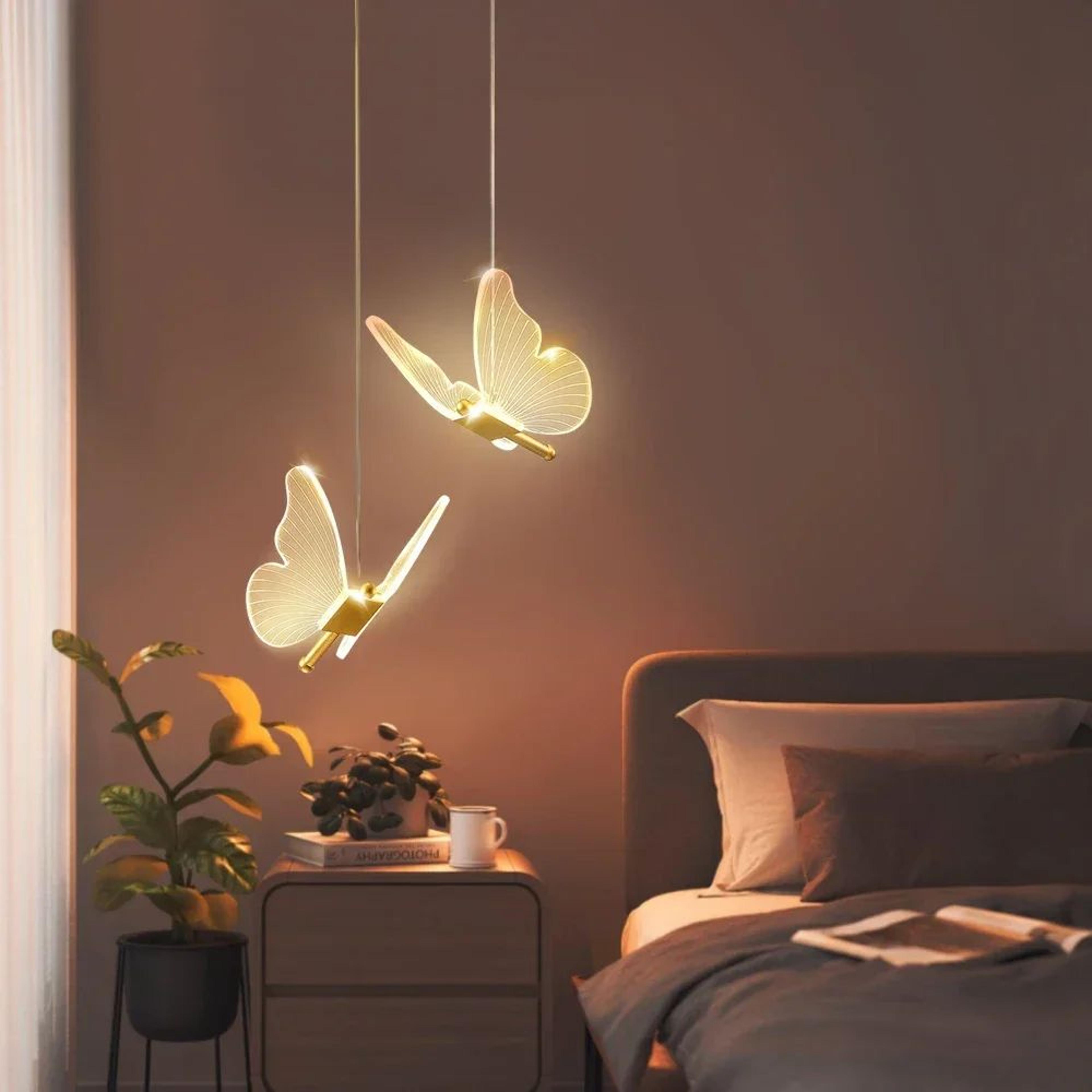 led butterfly pendant light for modern home decoration
