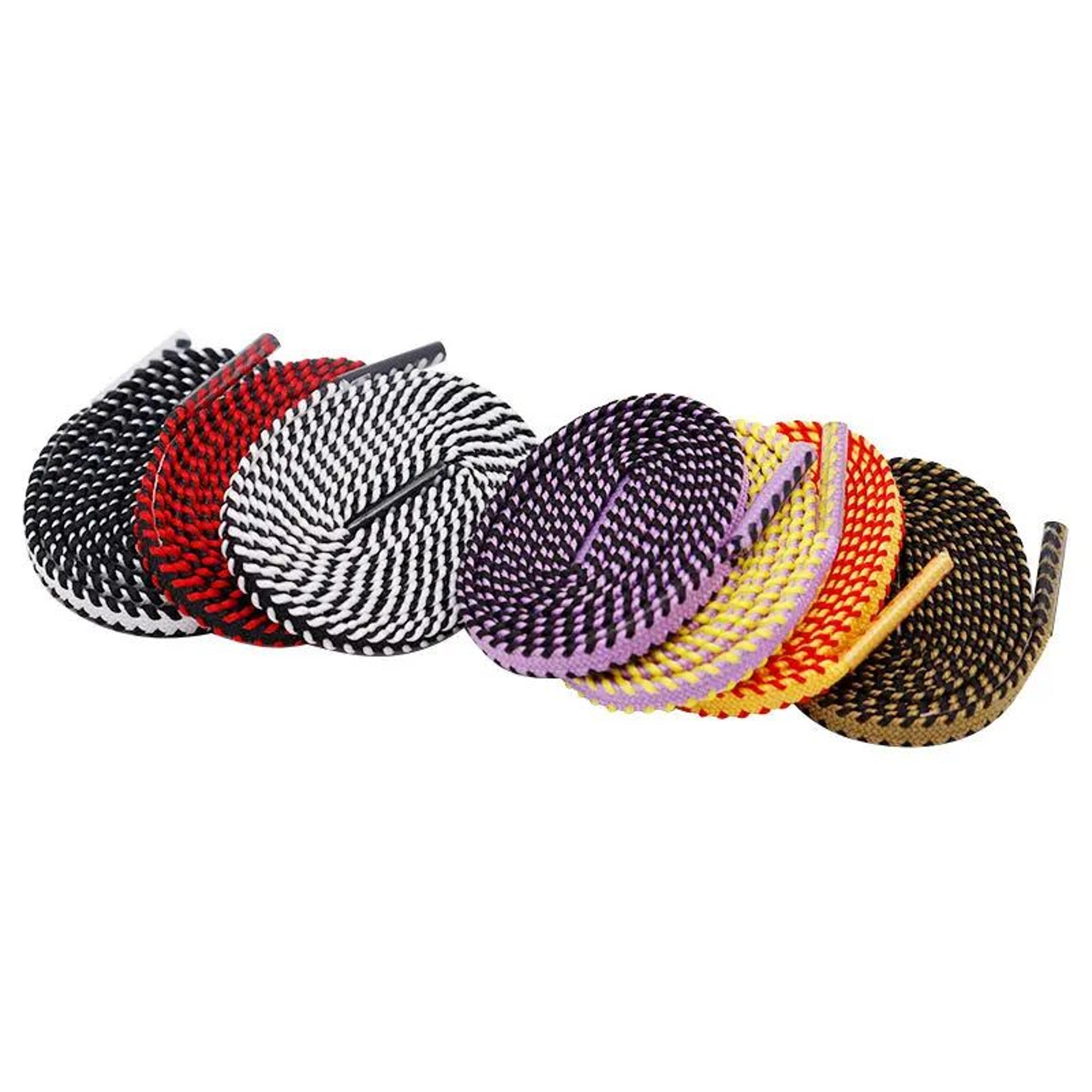 Premium Double Color Flat Rope Laces For Sneakers And Pajamas 3