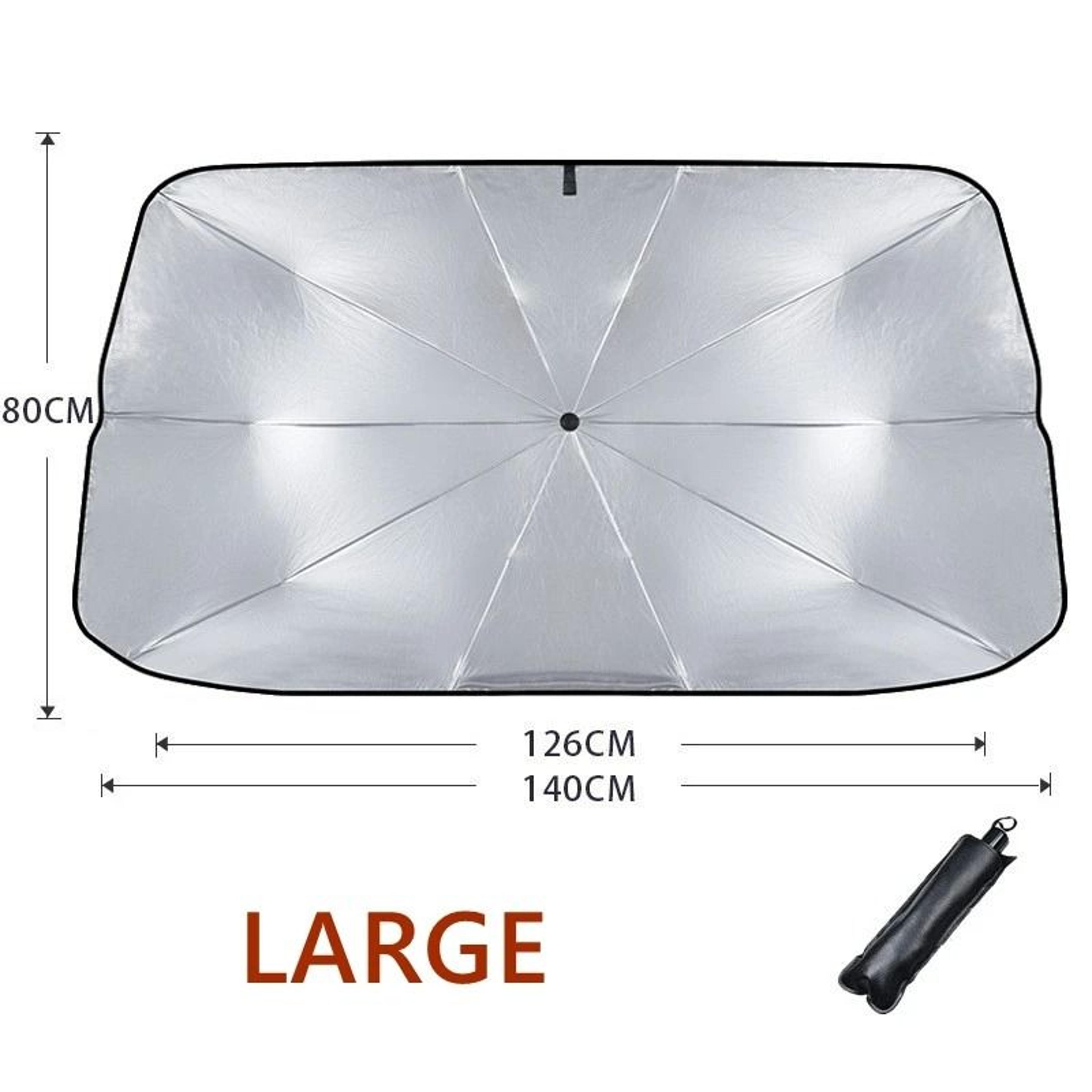 Retractable Windshield Sunshade Parasol 7