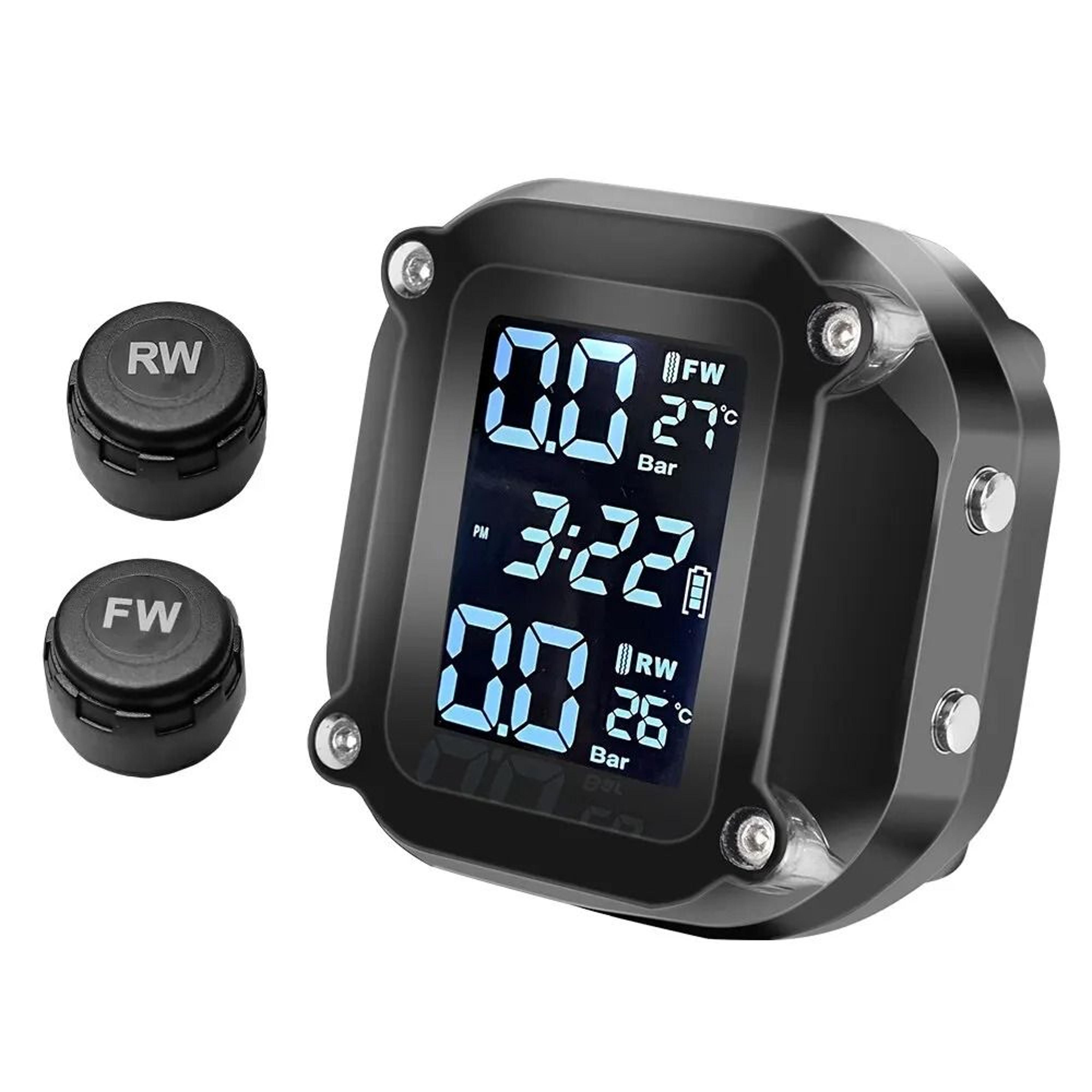Wireless Motorcycle Tire Pressure Monitor 1