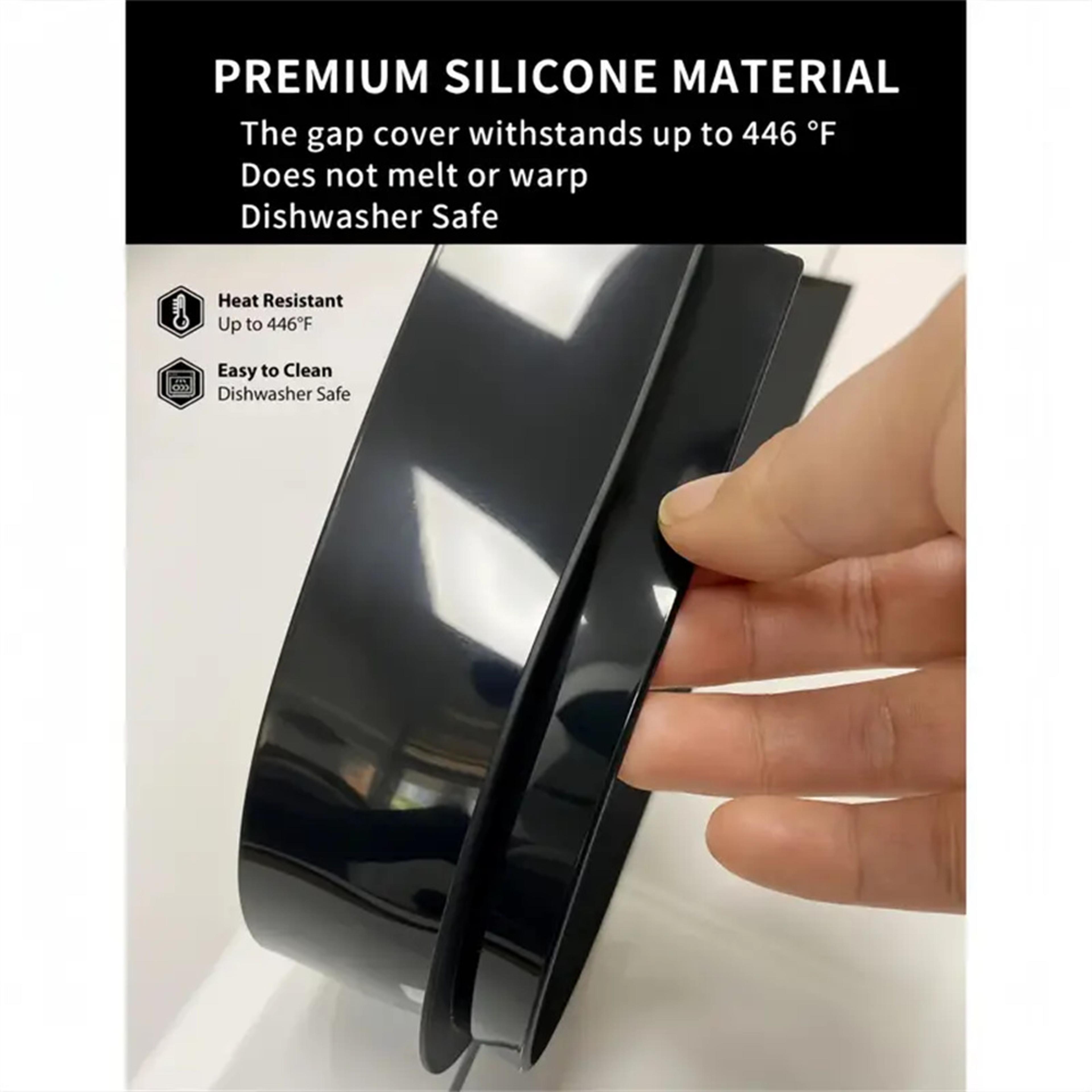 Silicone Stove Counter Gap Cover  Keep Kitchen Cracks Clean  SpillFree 4