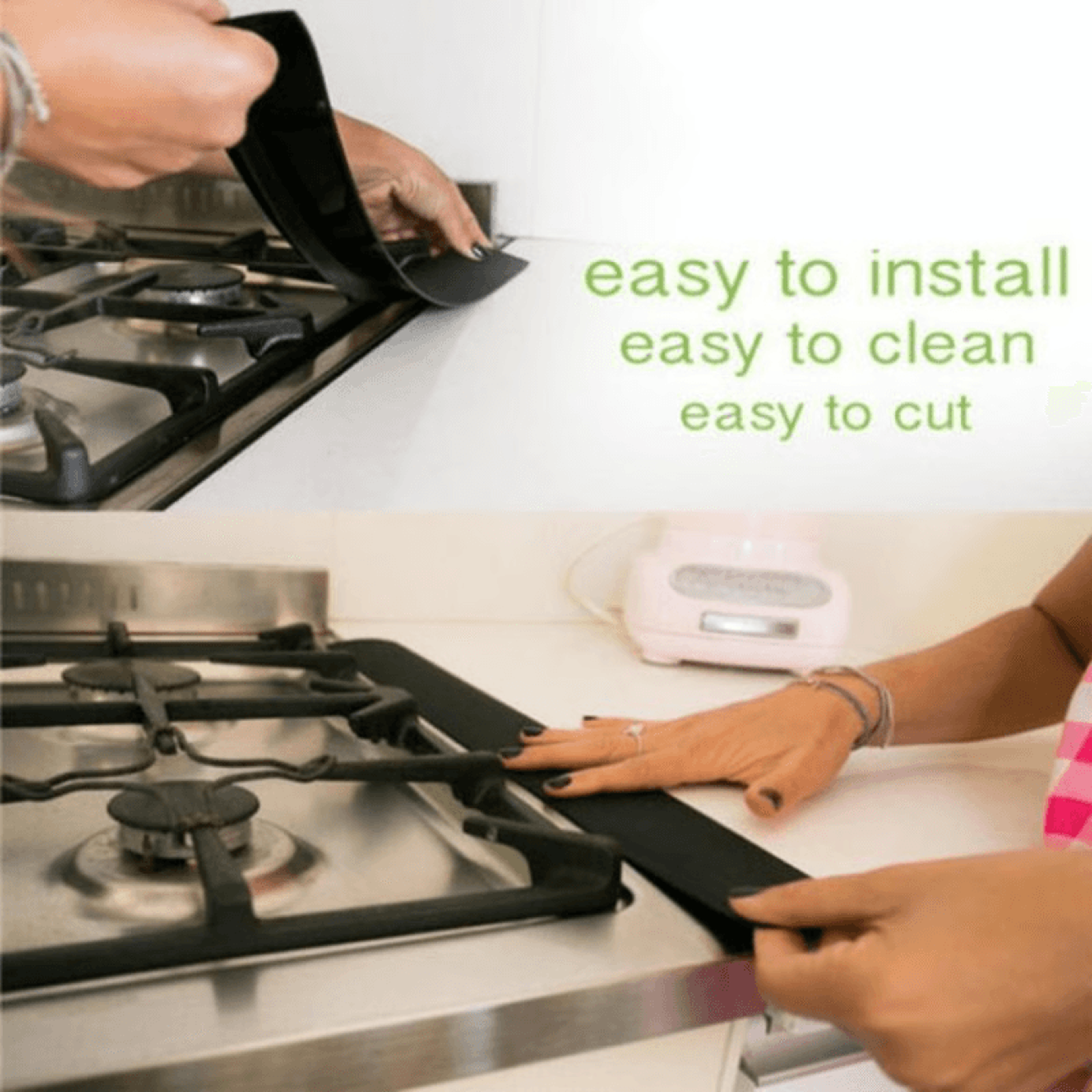 Stove Counter Gap Covers That Block Crumbs Spills And Odors For Easy Cleanup 11