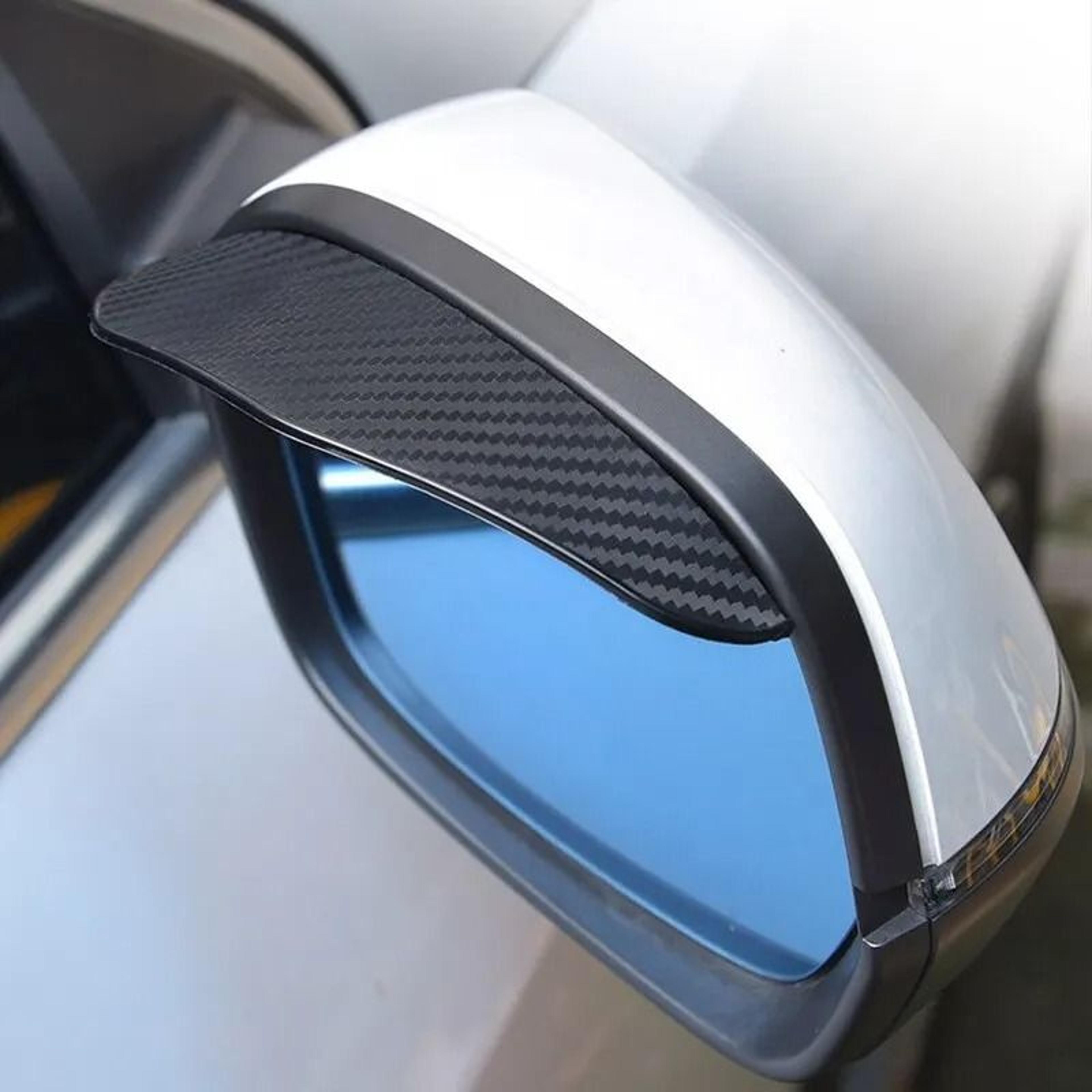 Universal Carbon Fiber Rearview Rain Shields 4