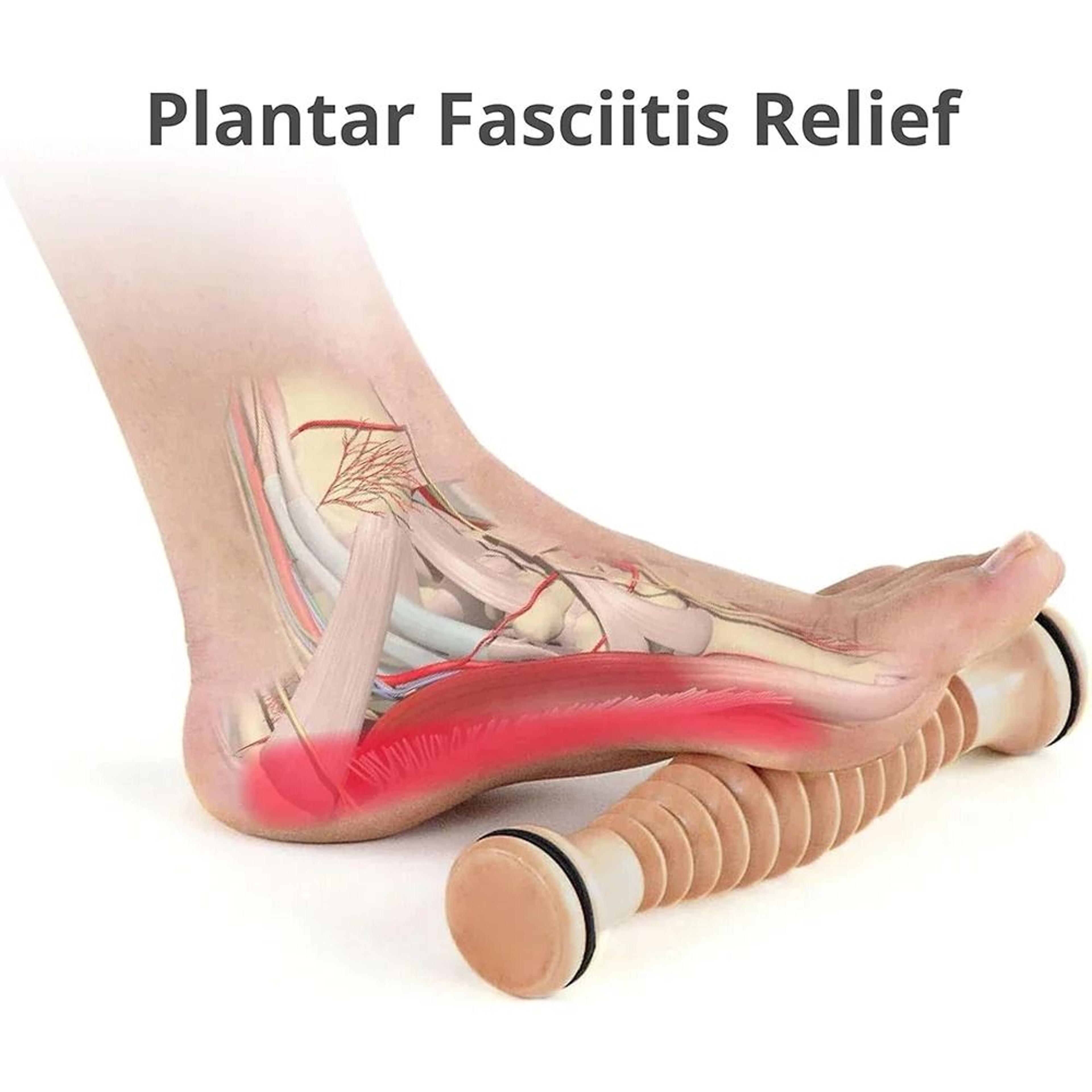 natural wooden body and foot roller massager