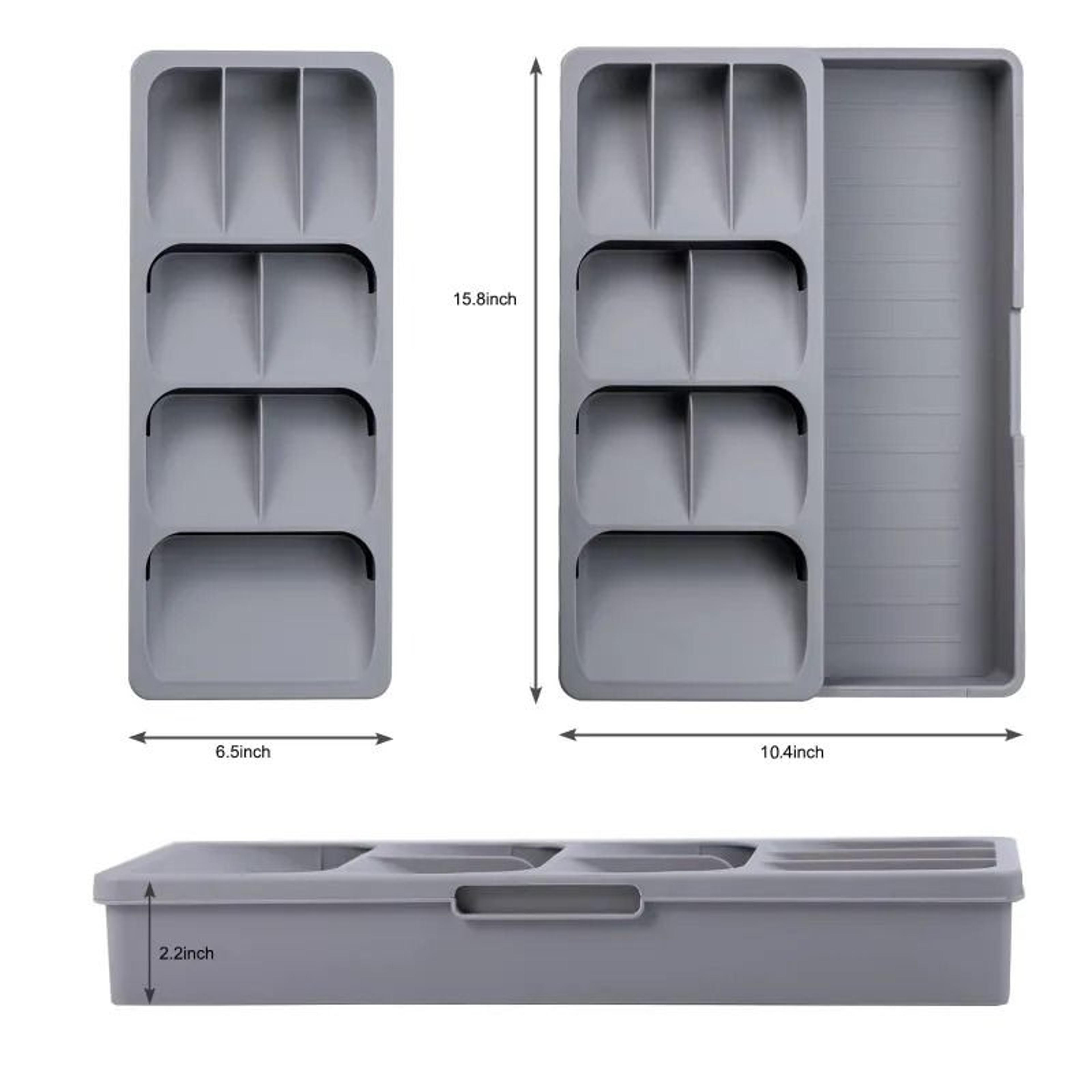 Modular Bamboo Culinary And Tableware Storage Tray 5