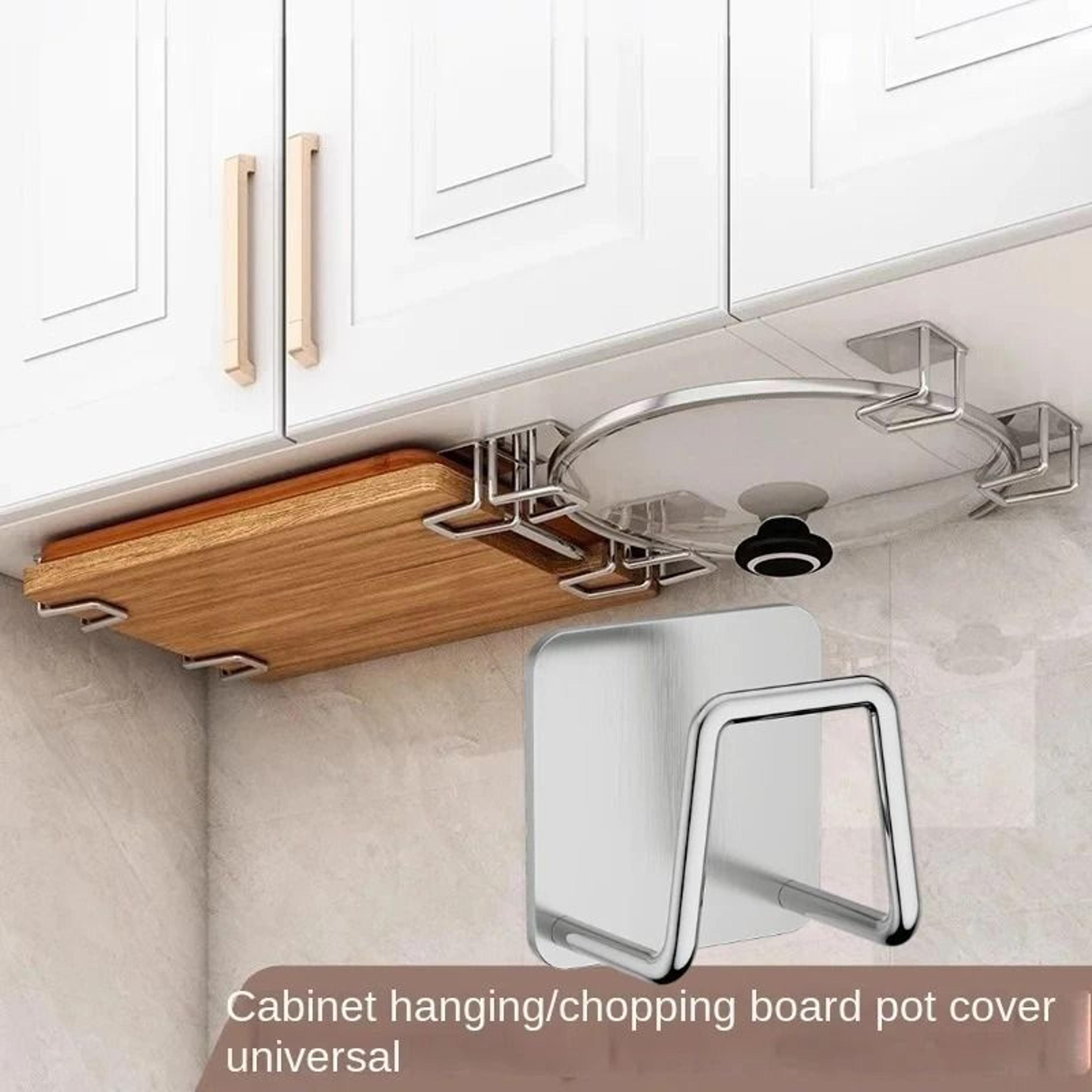 drill free stainless steel culinary storage rack