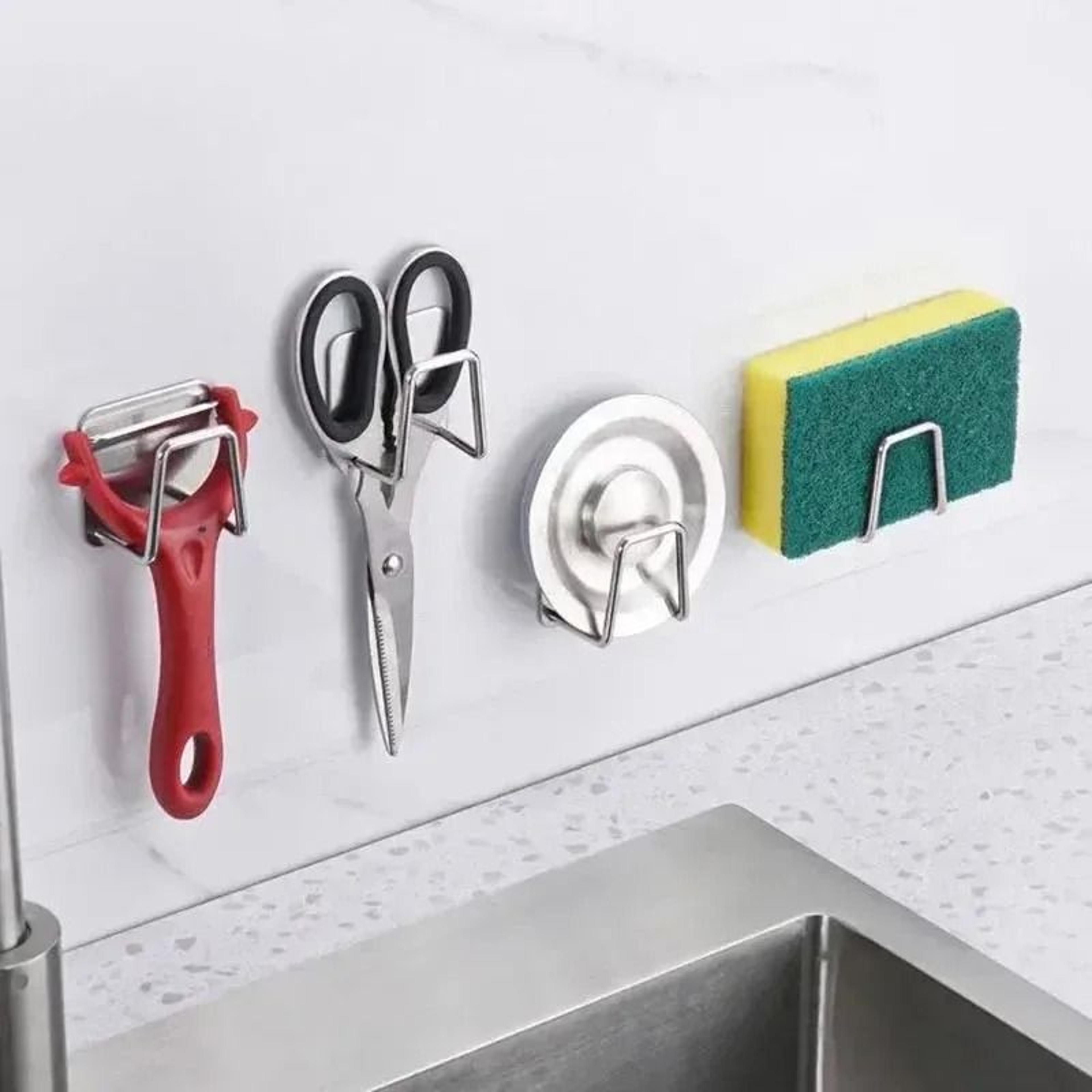 Drill Free Stainless Steel Culinary Storage Rack 4