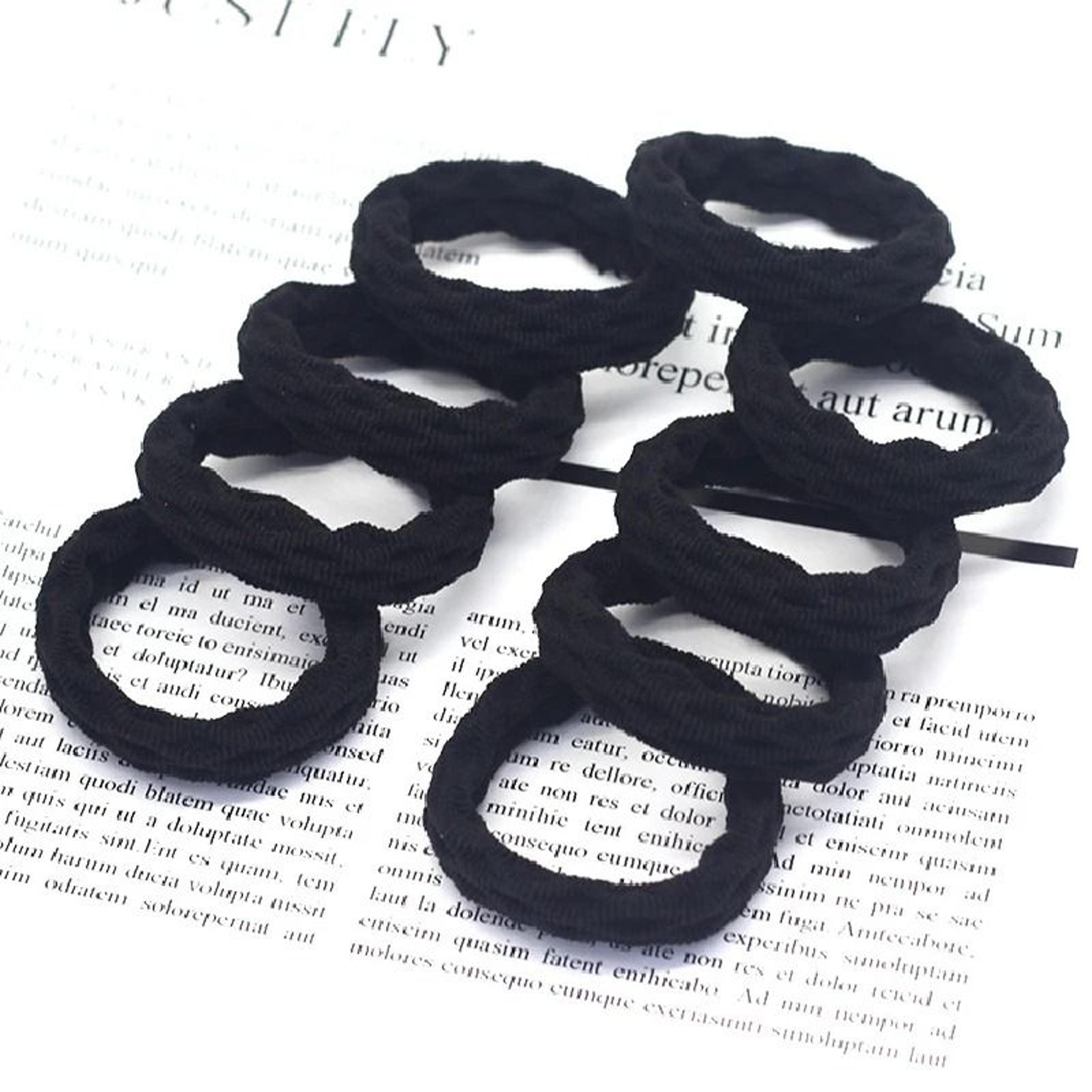 20 Piece High Elasticity Jacquard Pattern Hair Rope Set 10