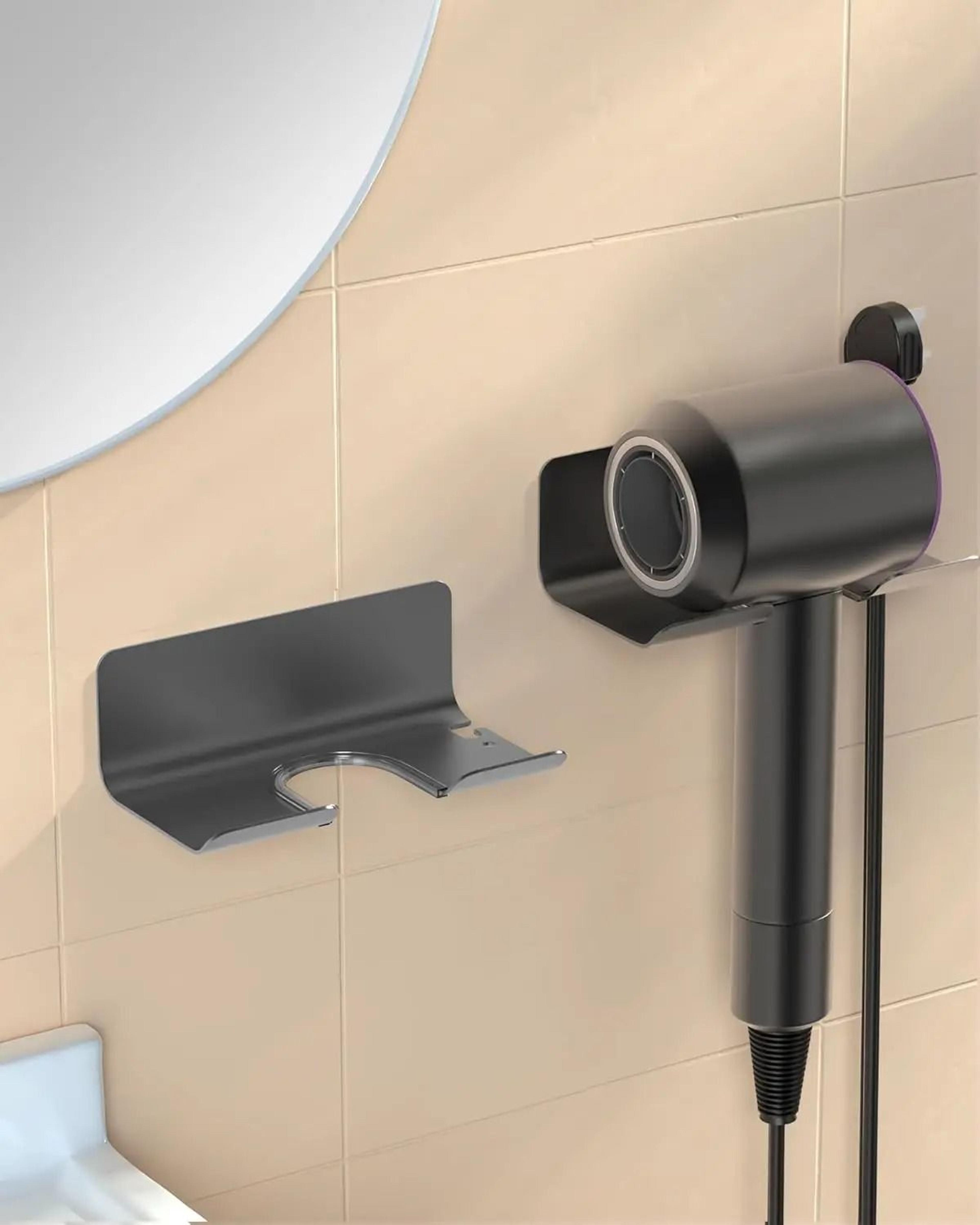 Wall Mounted MultiFunctional Hair Dryer  Tool Organizer 3