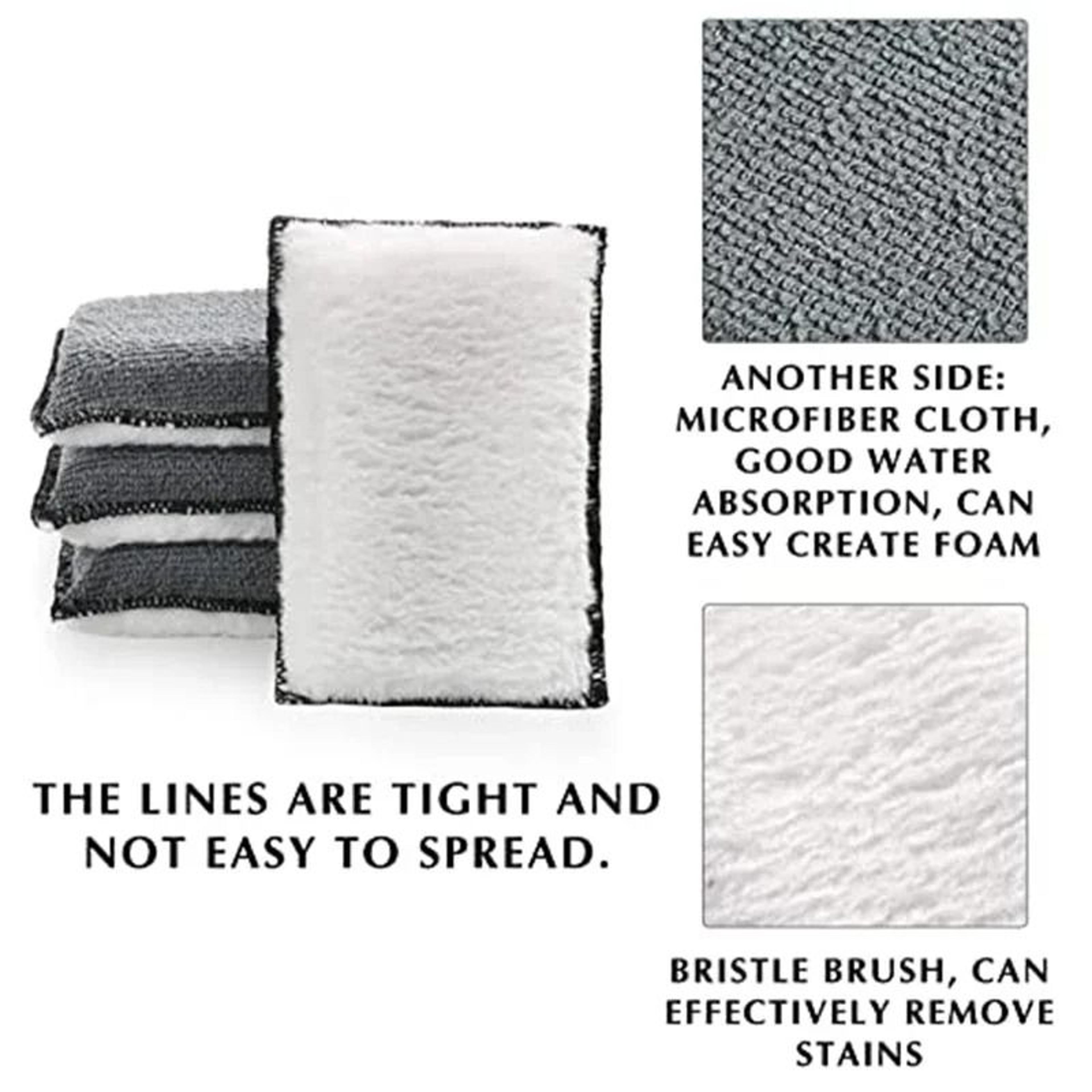 Double Sided Microfiber Detailing And Scrubbing Sponge 3
