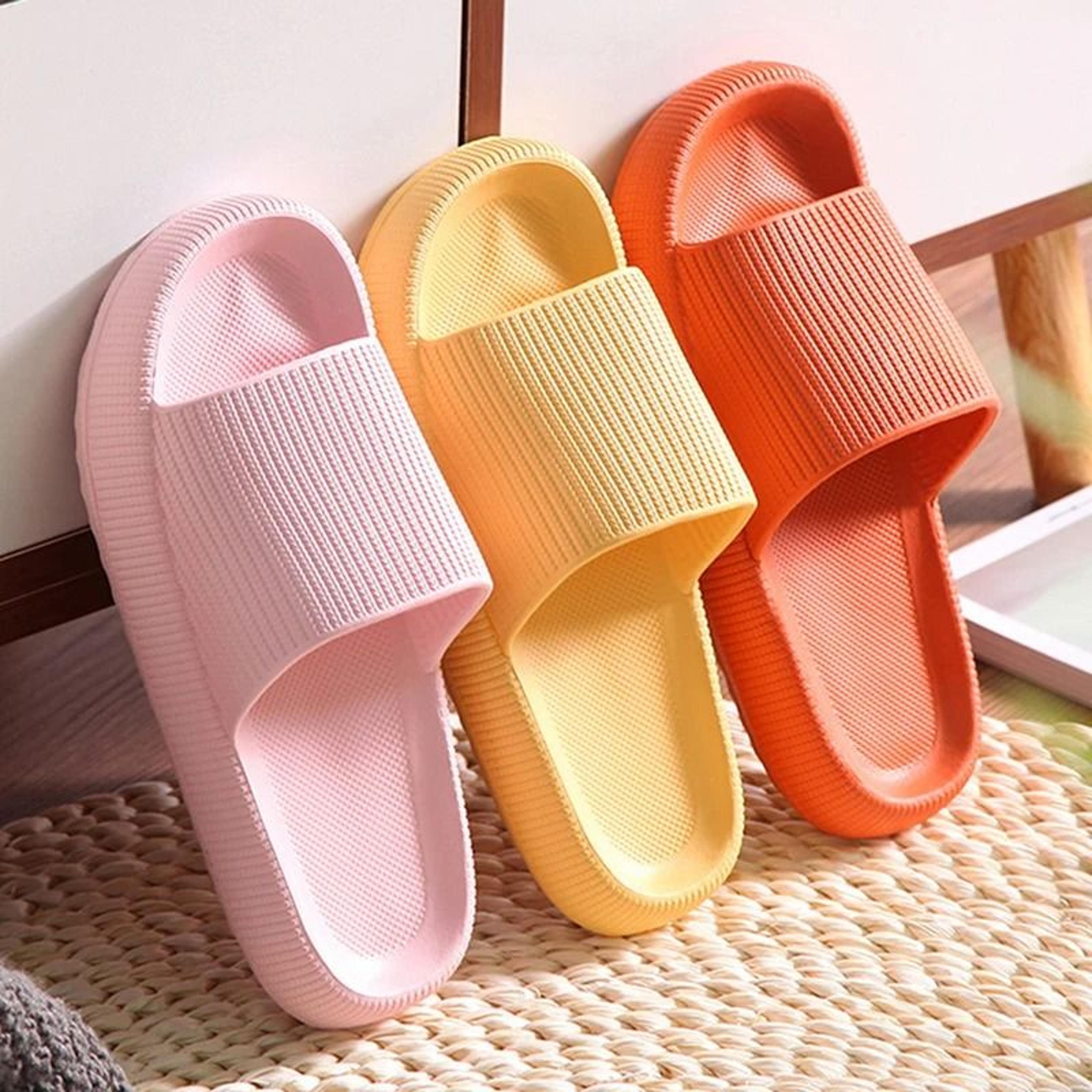 womens thick platform cloud slippers