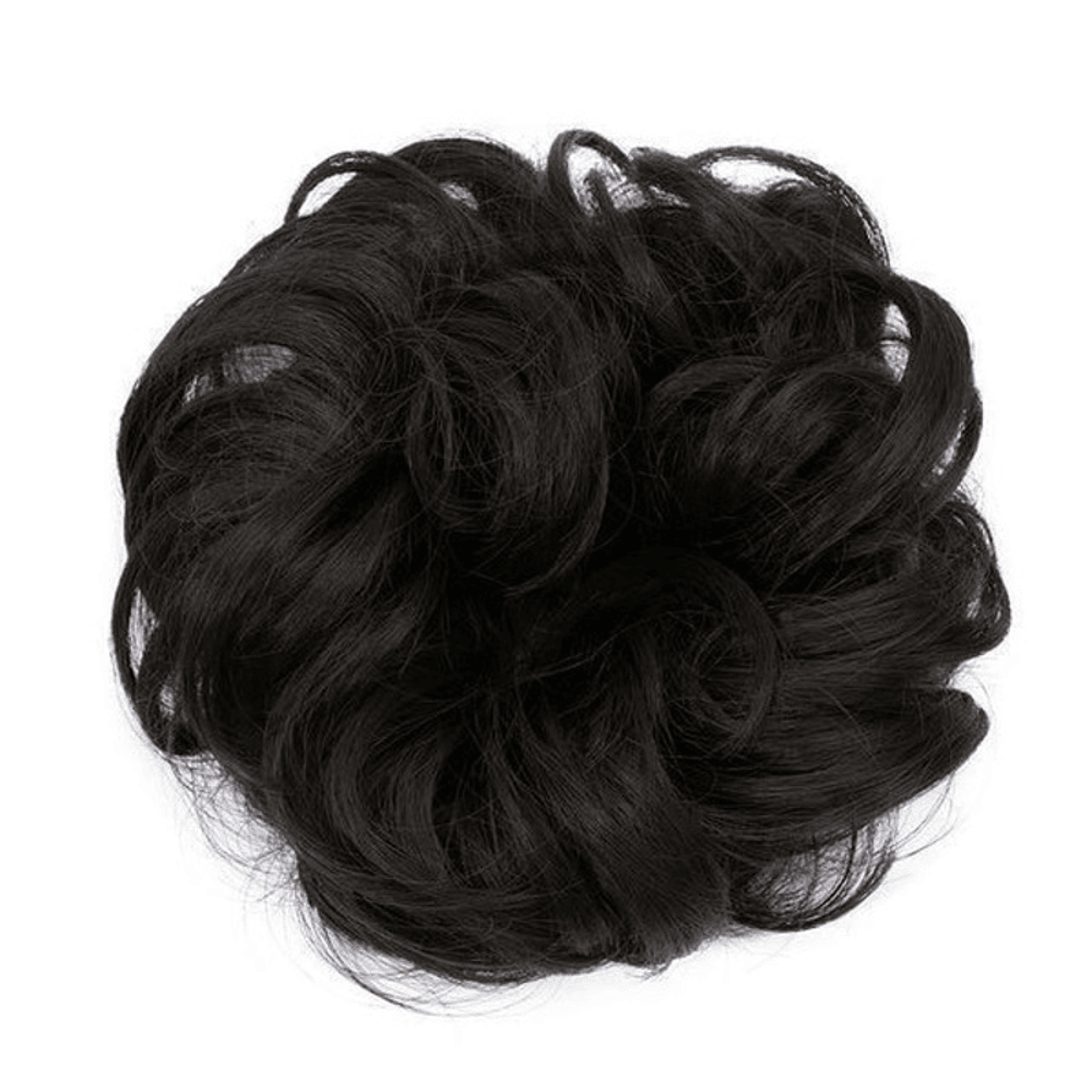 Romantic Rose Bun Hair Scrunchie  Fashion Floral Hair Bun Accessory 3