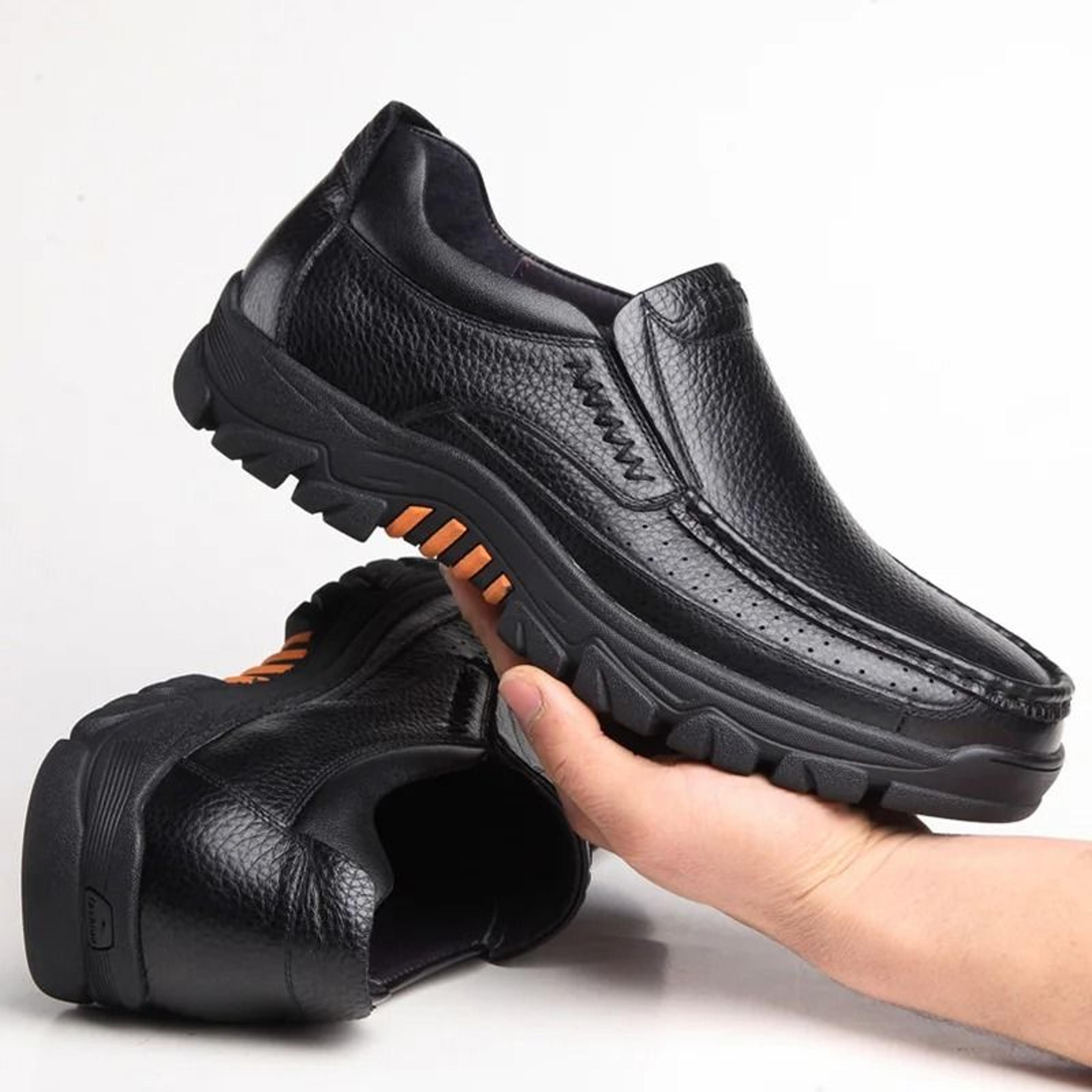 Handcrafted Genuine Cowhide Slip On Loafers 3