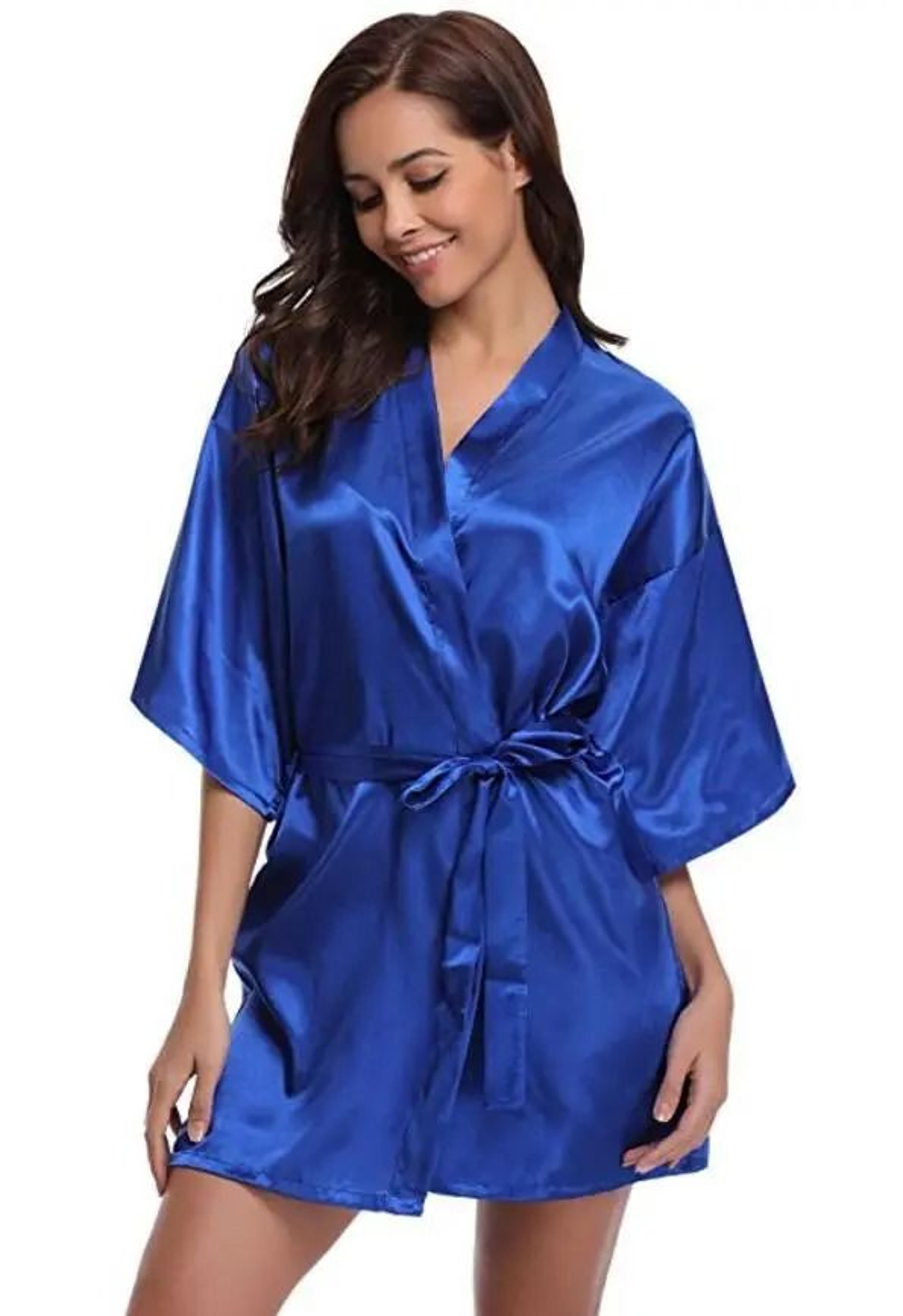 Womens Silk Kimono Bridesmaid Robe 17