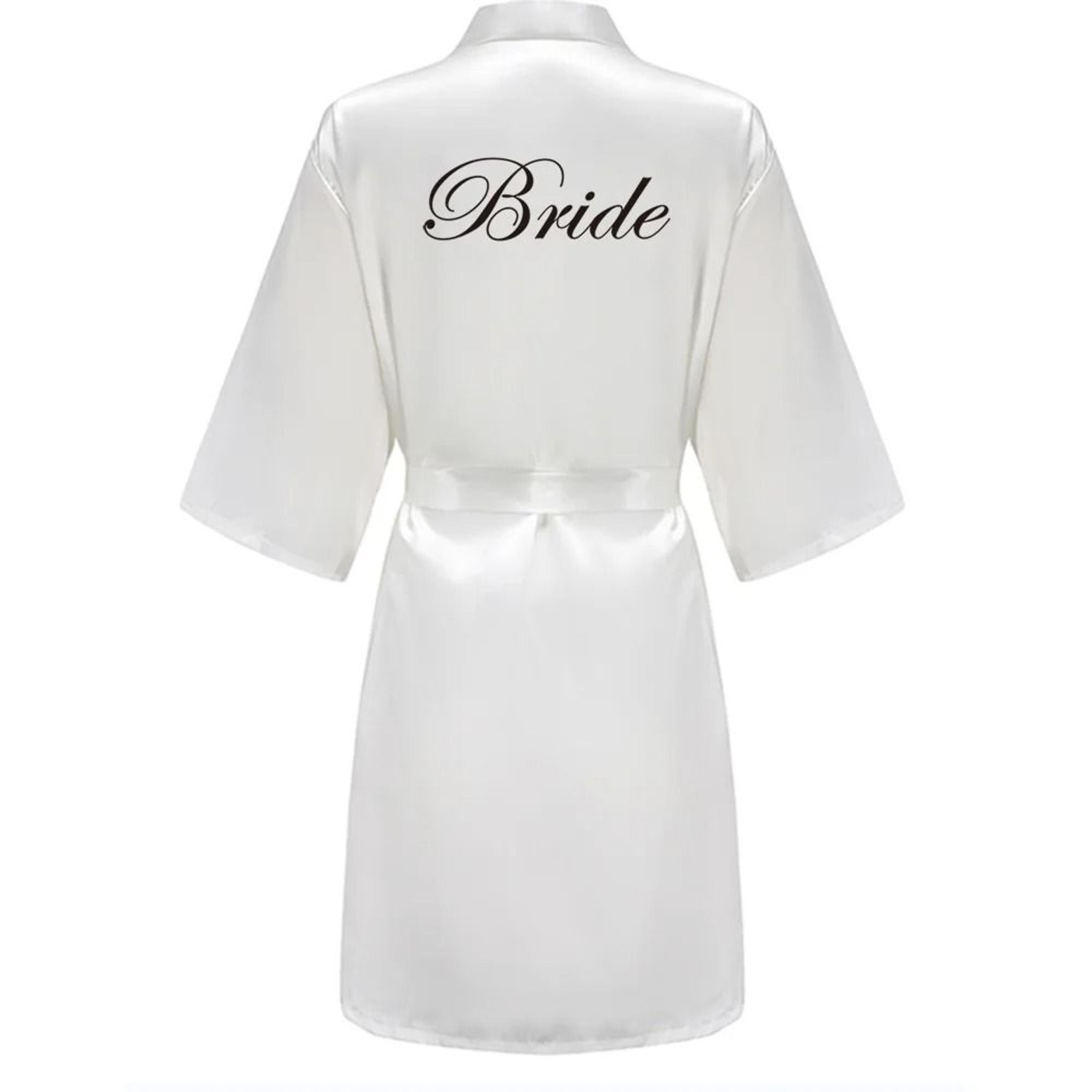 Womens Grass Green Bride And Bridesmaid Satin Robes 9