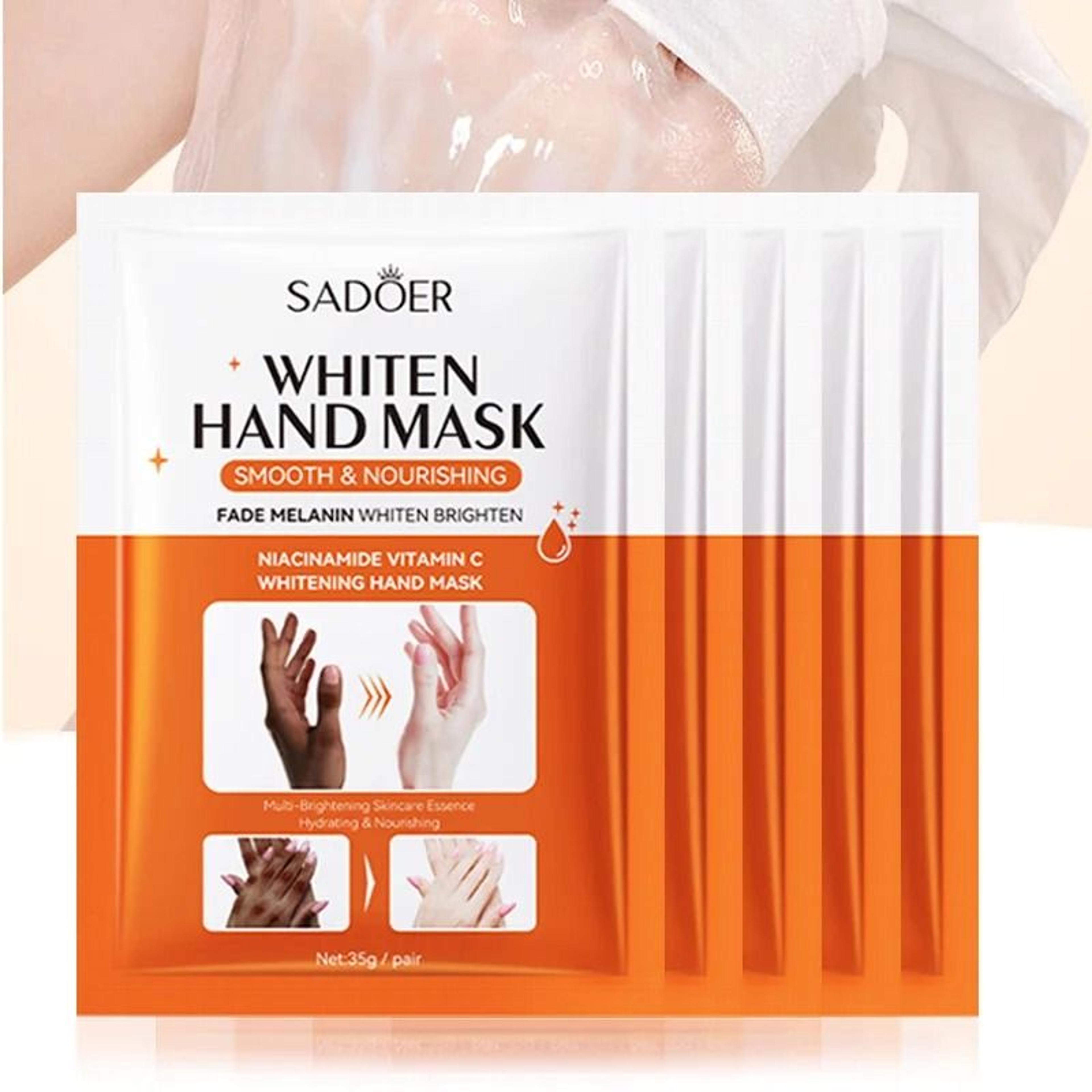 niacinamide infused hydrating and brightening hand mask