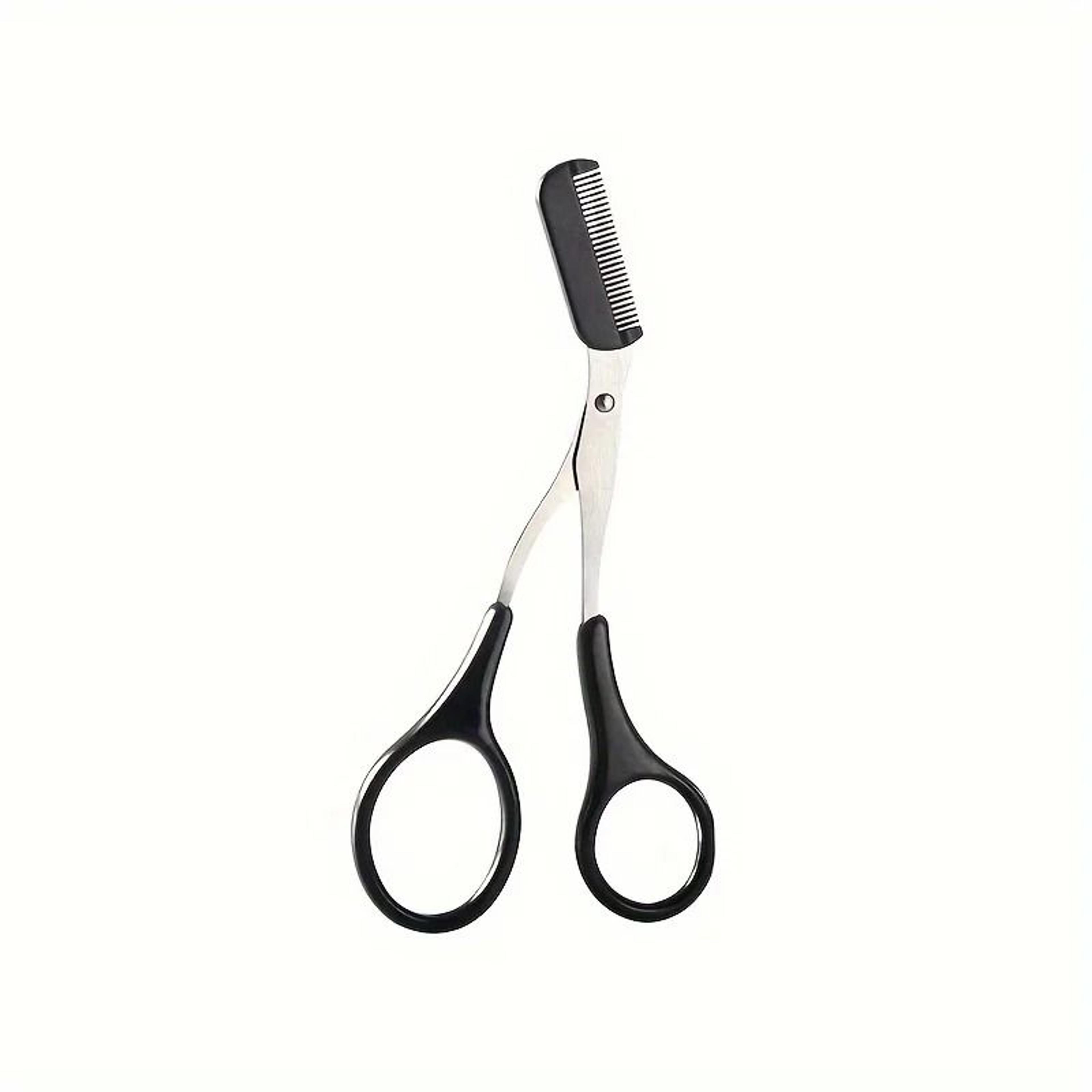 Pink Precision Brow Sculpting Scissors With Integrated Comb 5