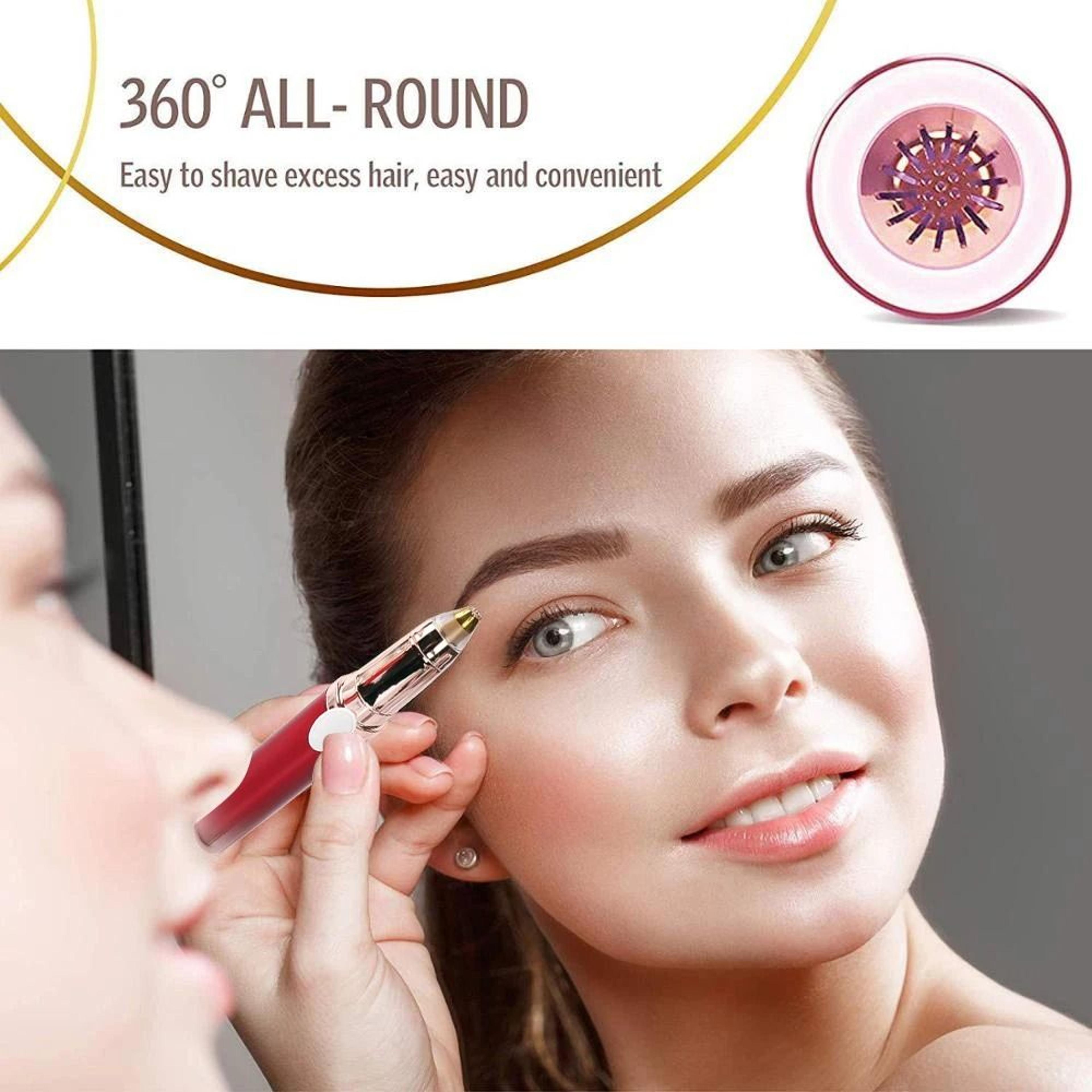 Compact Lipstick Style Electric Brow Epilator 5